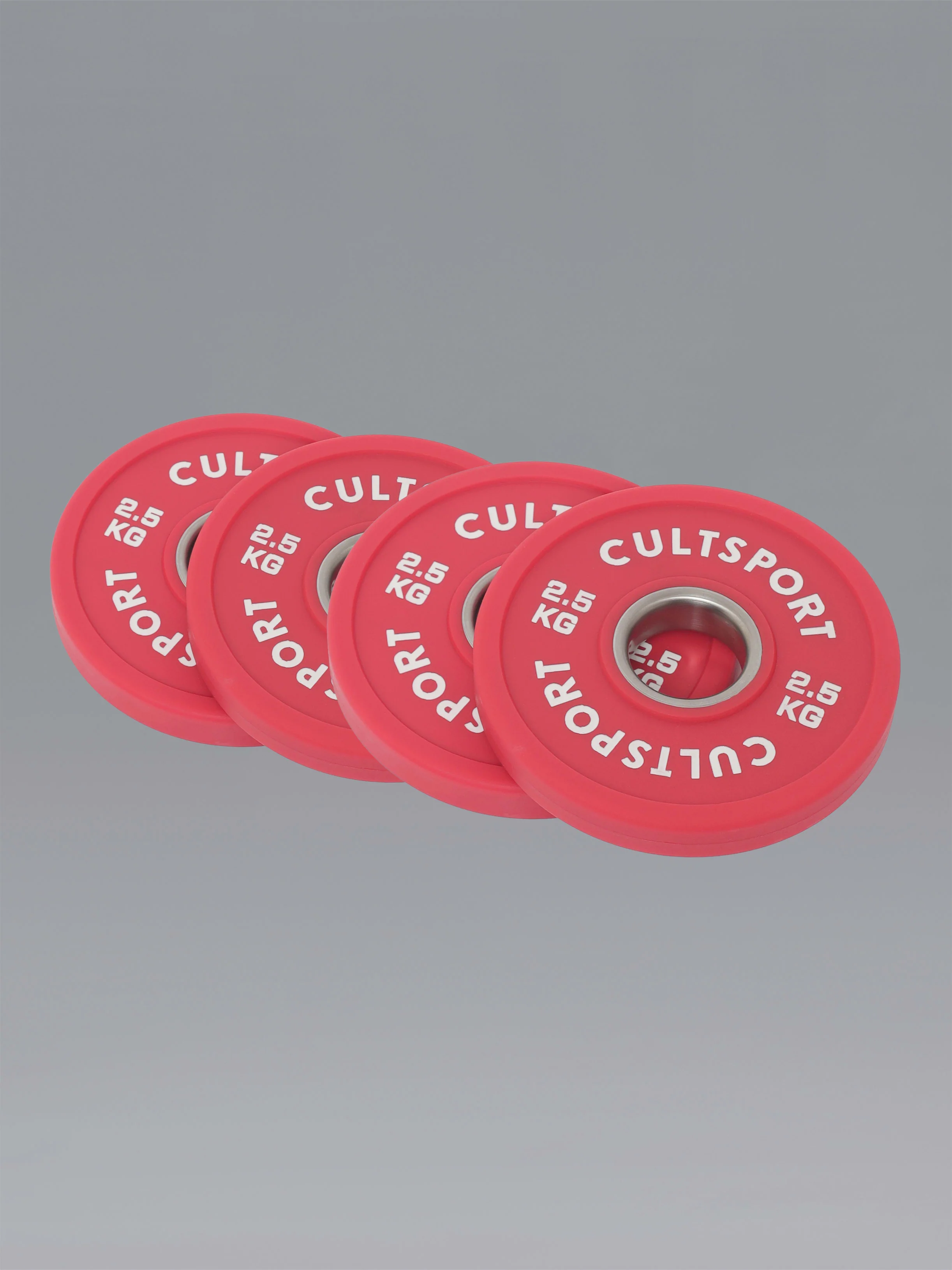 2.5kg Pack of 4 Premium PU Bumper Plates - Image 2