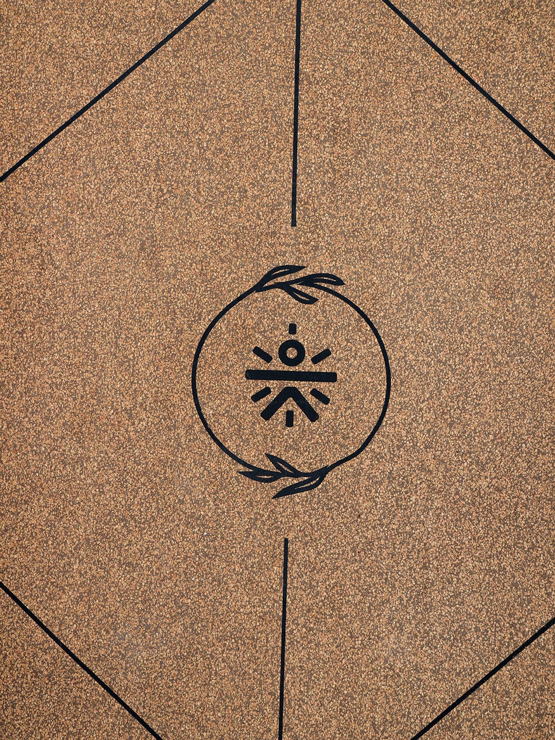 2 in 1 Workout/Yoga Cork (Eco Friendly) Mat (3mm) With Stance Marking - Image 7