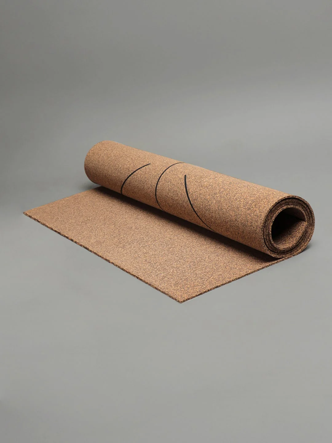 2 in 1 Workout/Yoga Cork (Eco Friendly) Mat (3mm) With Stance Marking - Image 8
