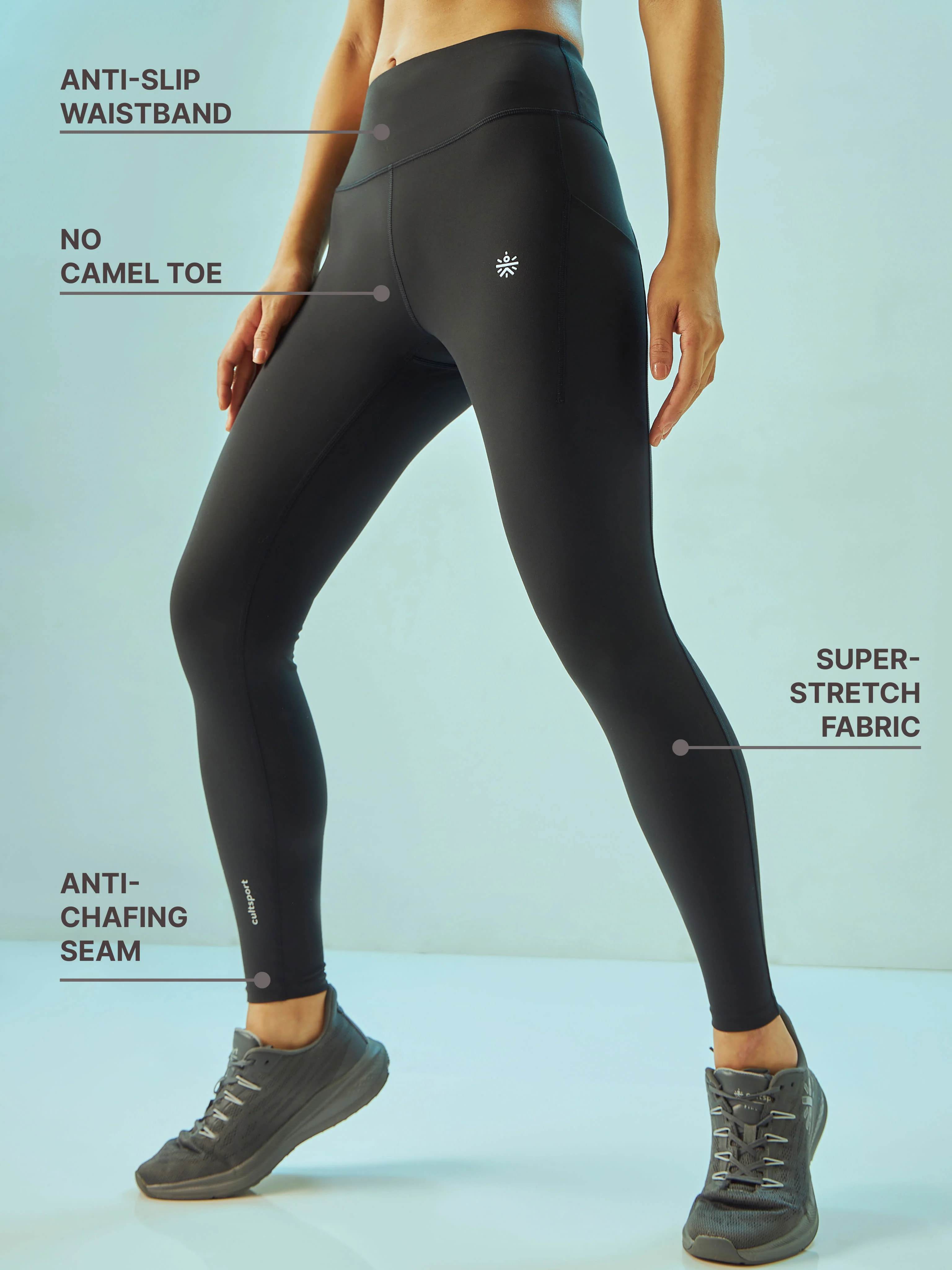 AbsoluteFit Solid Workout Tights - Image 5
