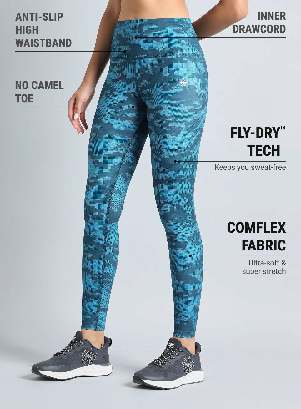 AbsoluteFit Camo Print Tights - Image 5