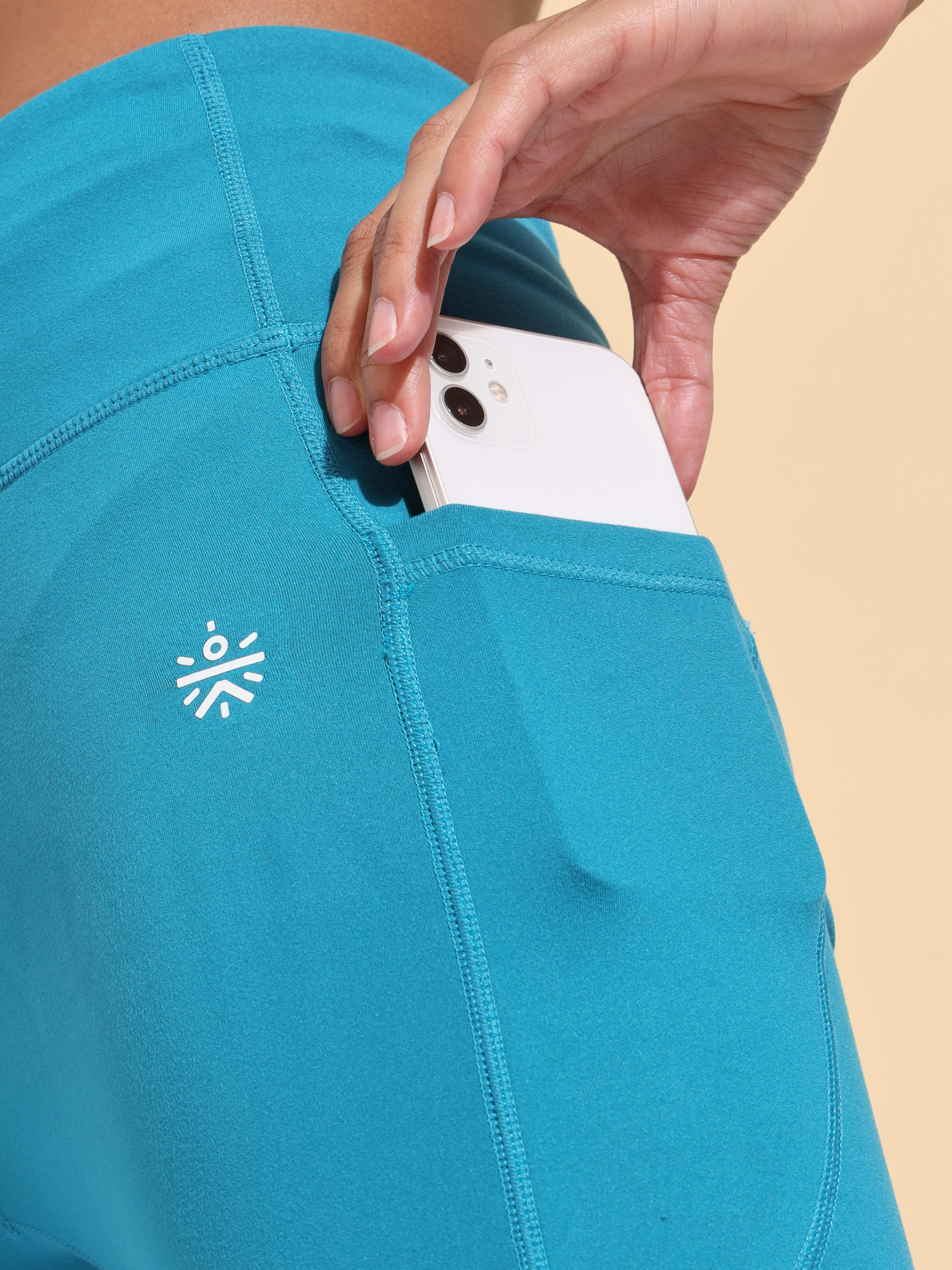 AbsoluteFit Essential Blue Tights With Pockets - Image 6