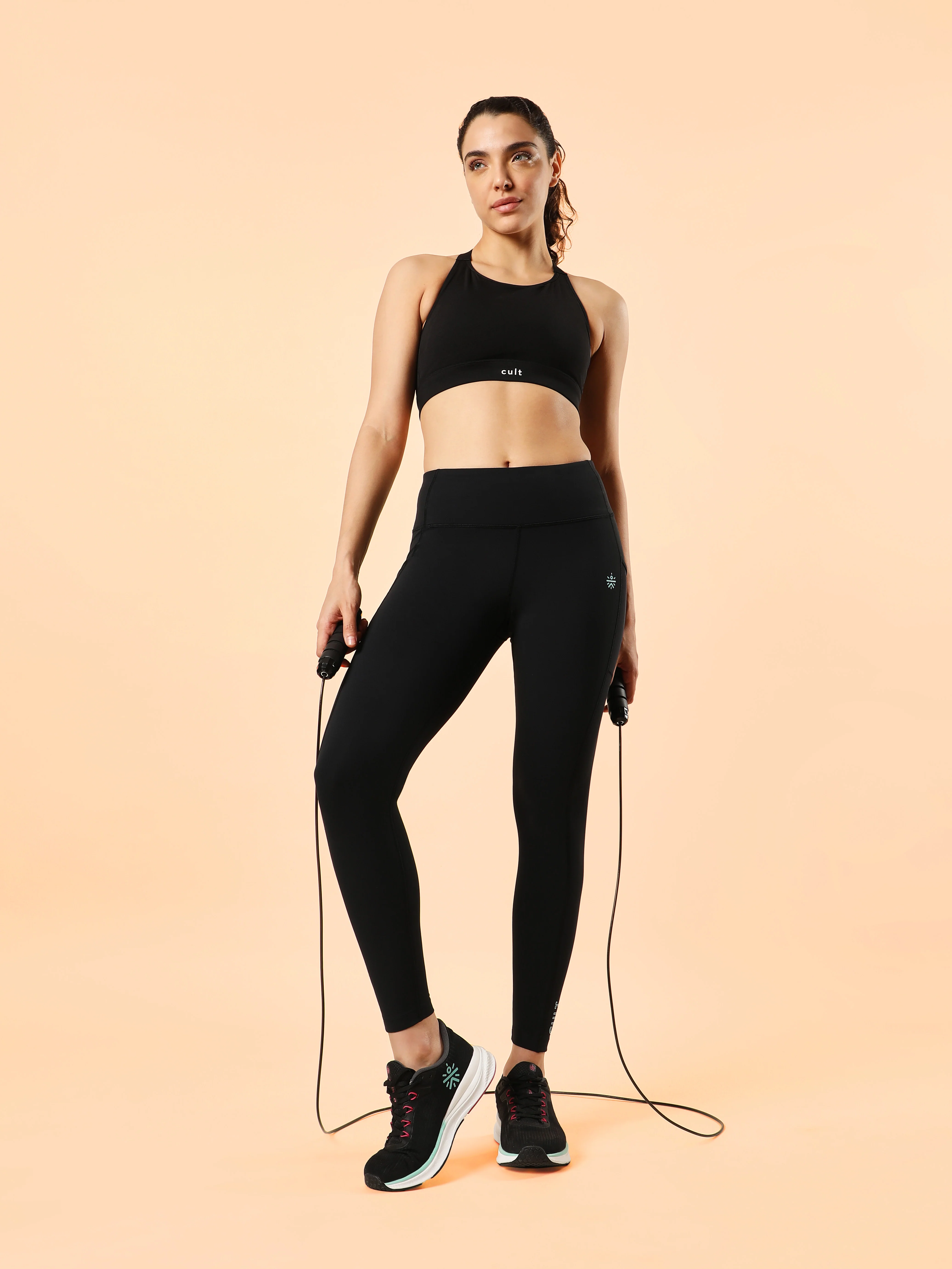 AbsoluteFit Solid Workout Tights With Pocket - Image 2