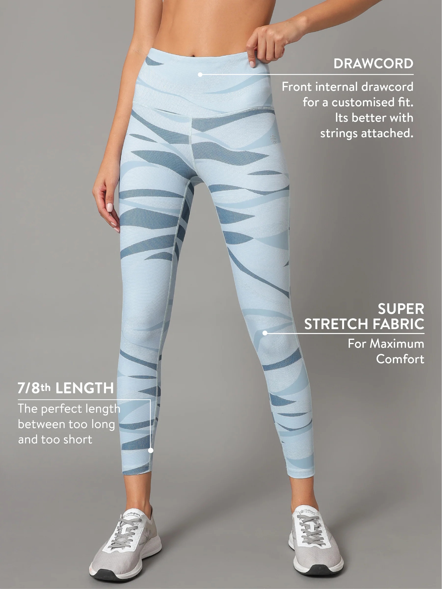 AbsoluteFit Abstract Print Tights - Image 4