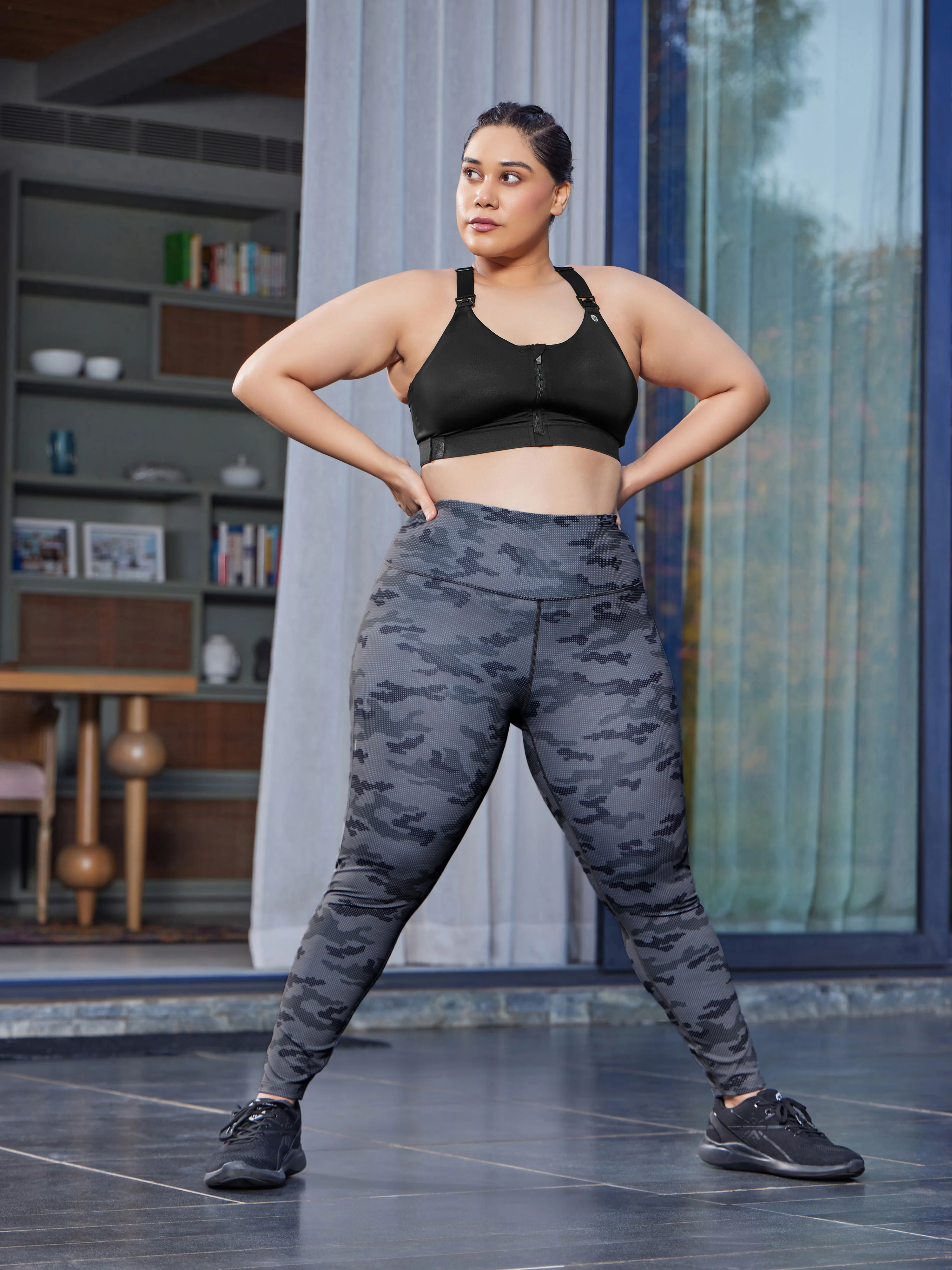 AbsoluteFit Camo Print Tights - Image 2