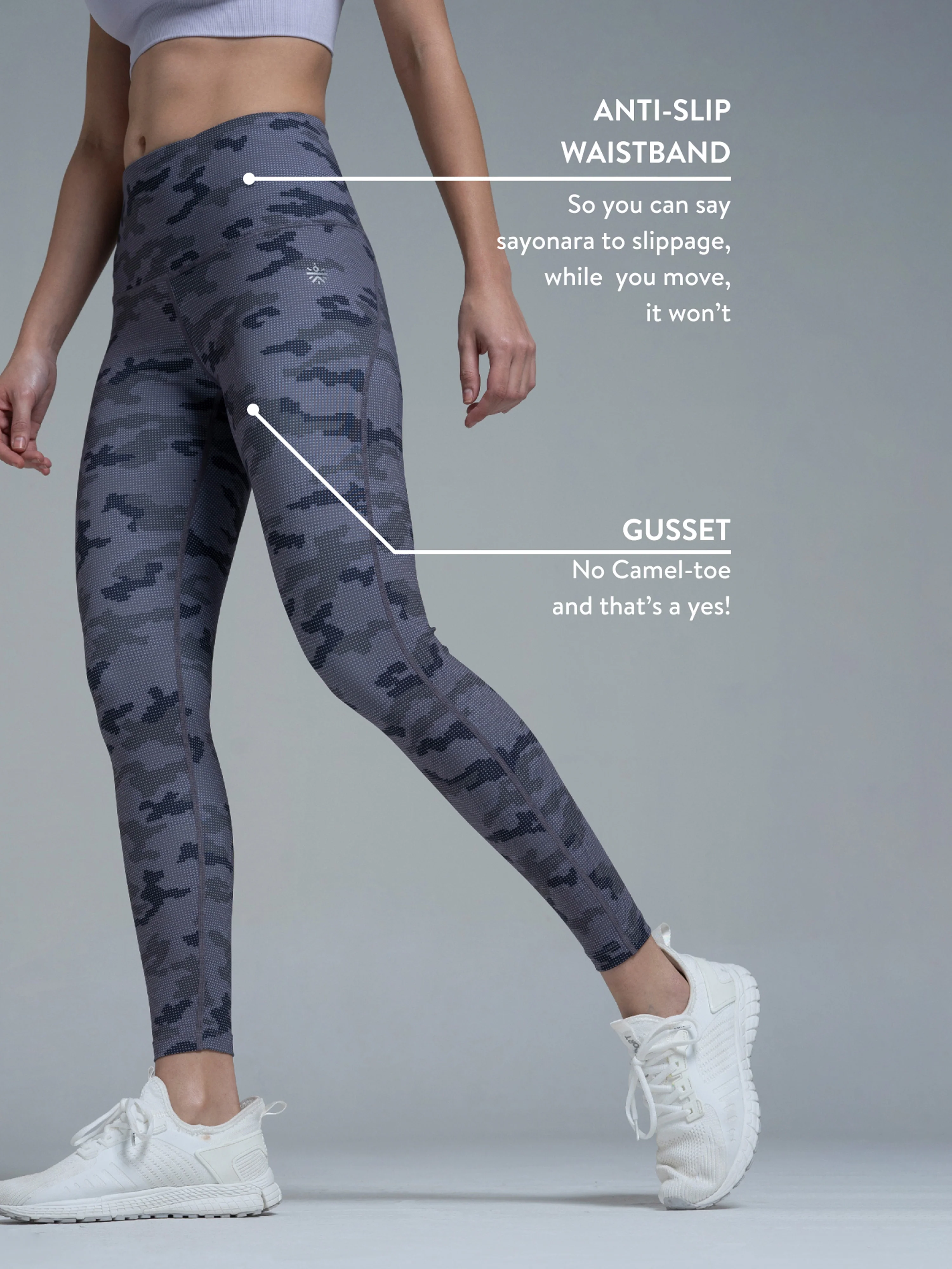AbsoluteFit Camo Print Tights - Image 3