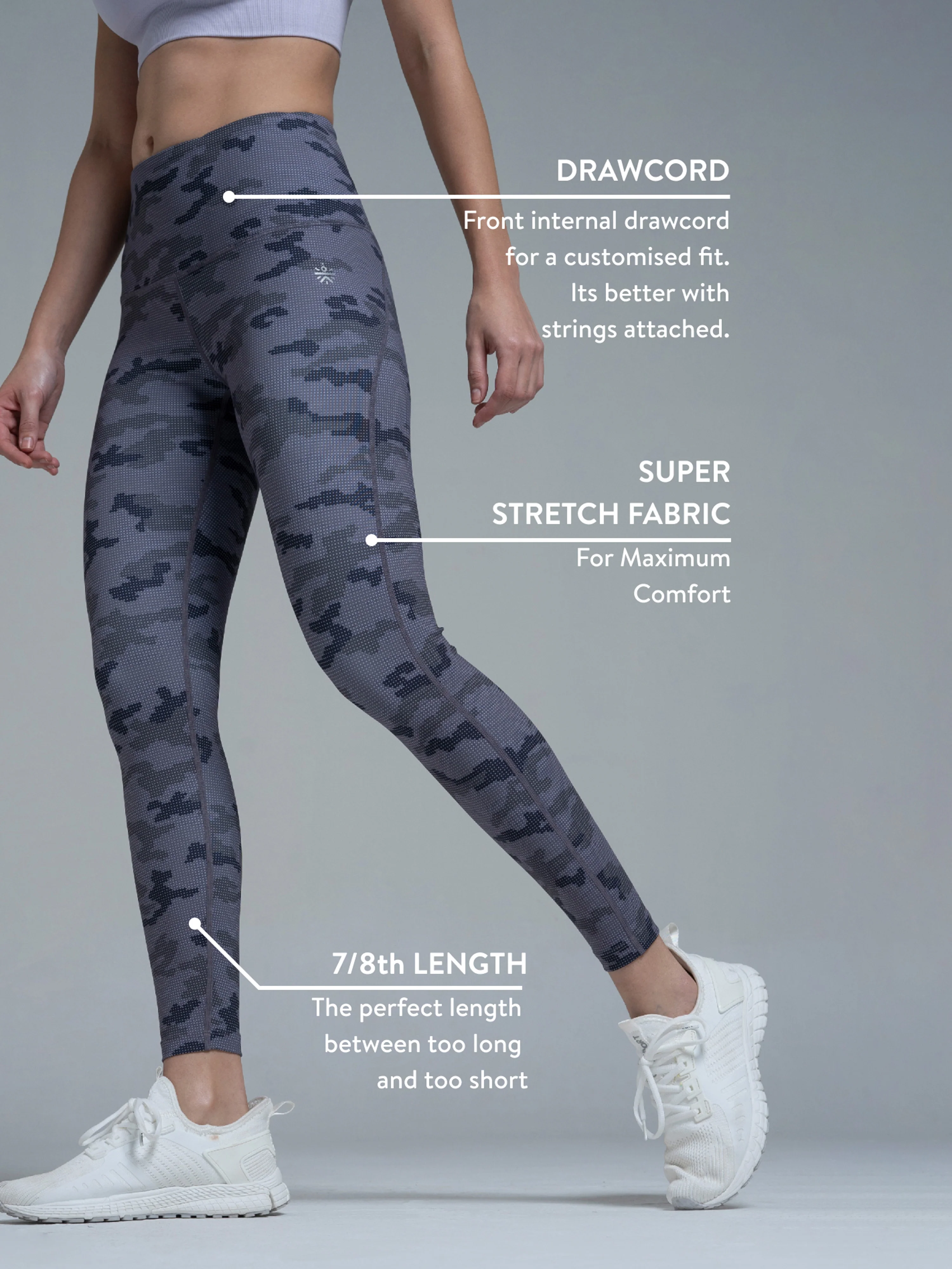 AbsoluteFit Camo Print Tights - Image 4