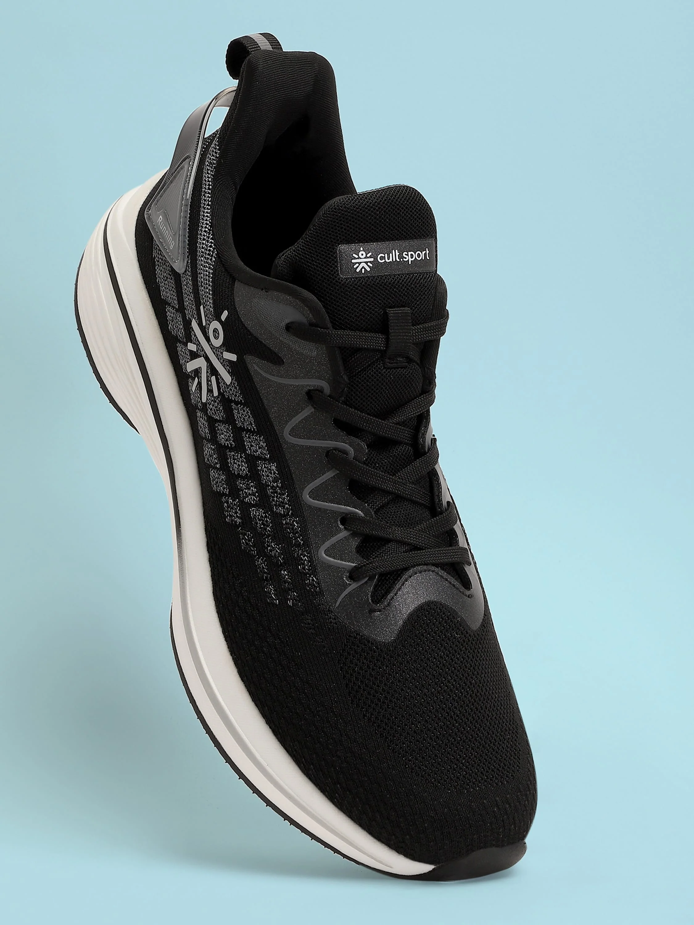 cult Active Men Running Shoes - Black - Image 2