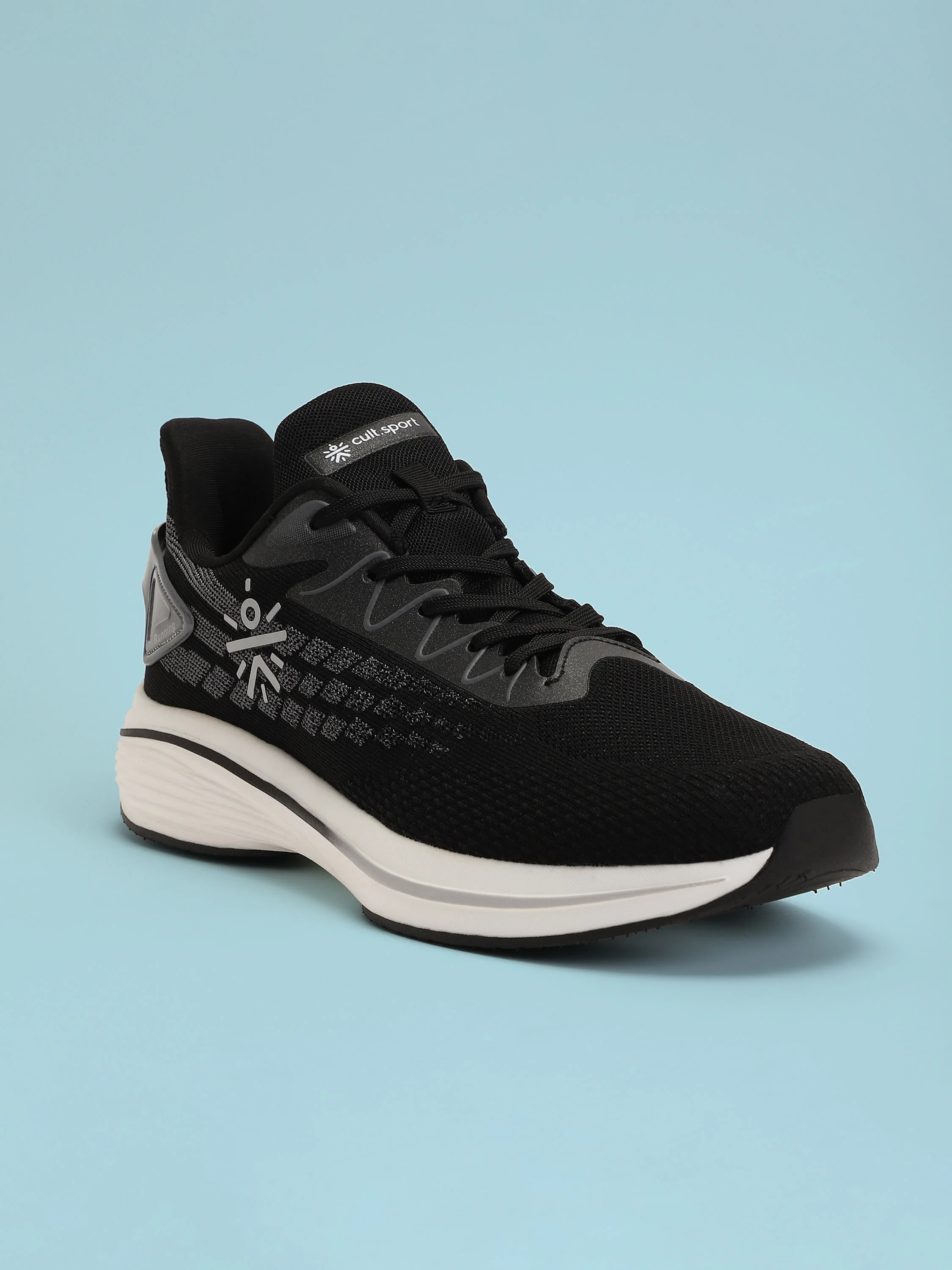 cult Active Men Running Shoes - Black - Image 4