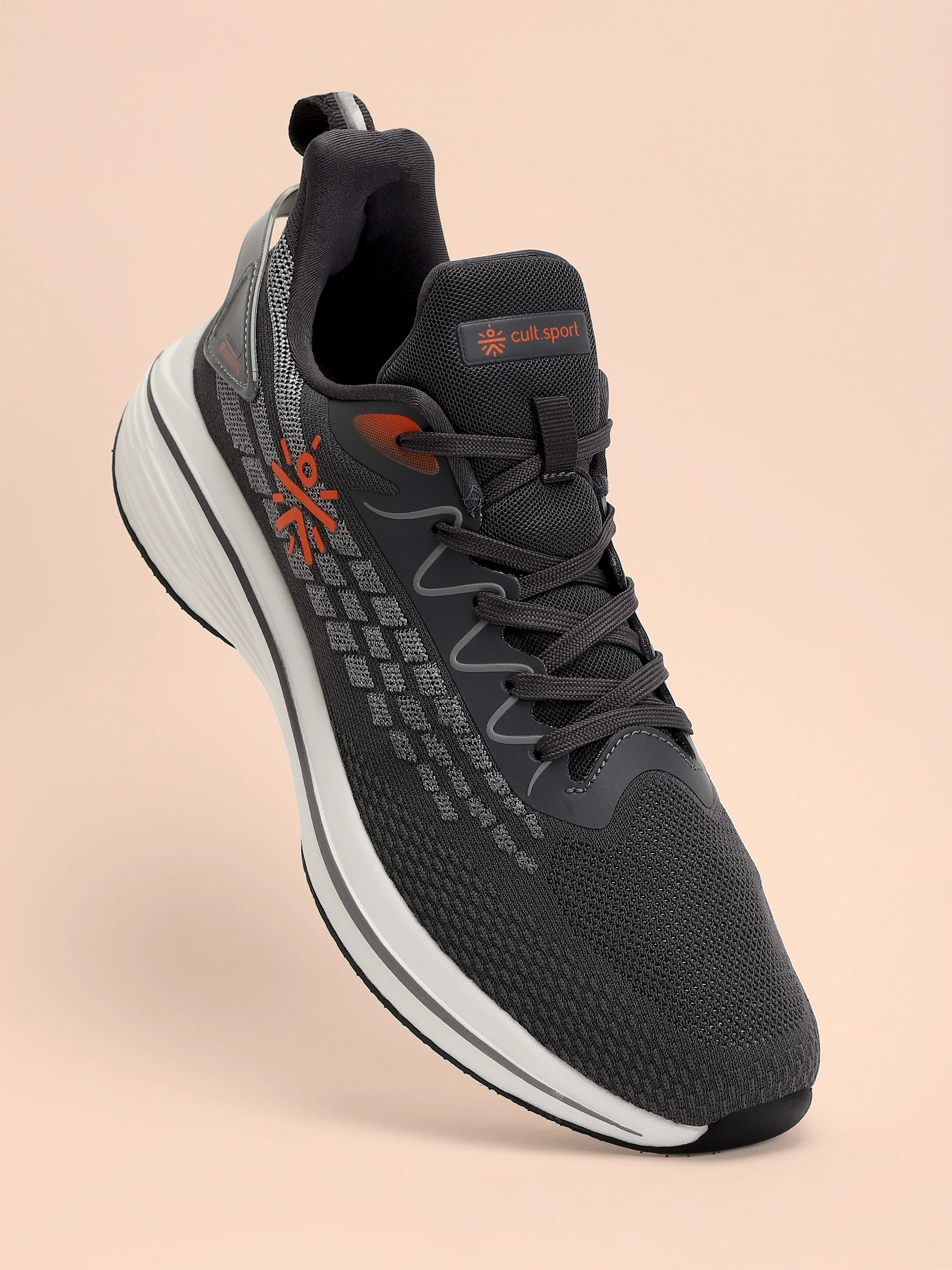 cult Active Men Running Shoes - Dark Grey - Image 2