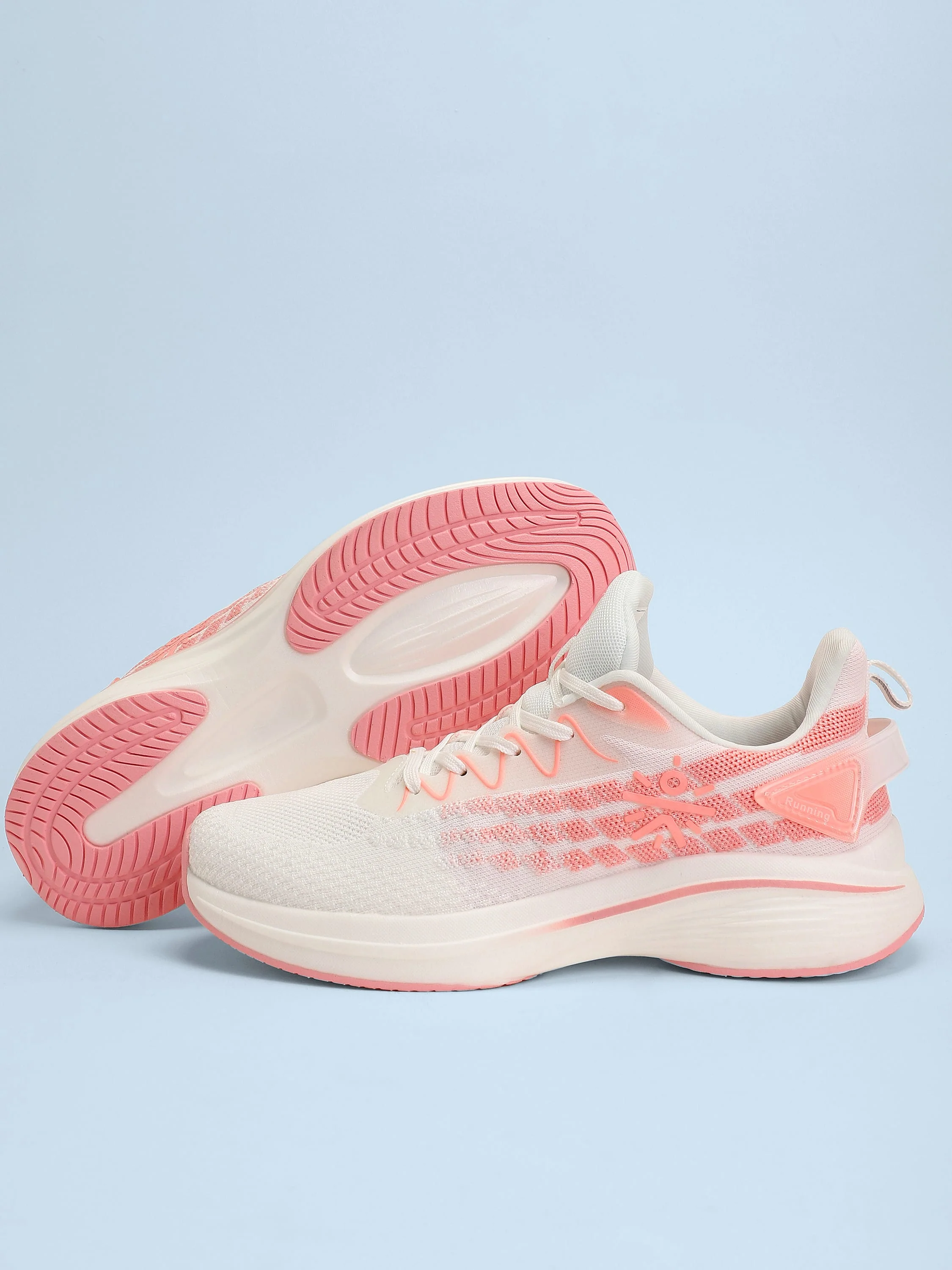 cult Active Women Running Shoes - White/Peach - Image 9