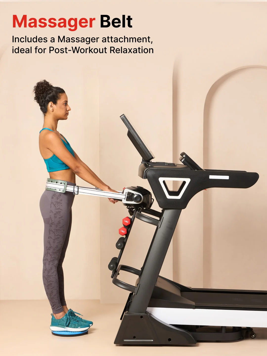 RPM Active1100DCM 6HP Peak Treadmill | 15-level Auto-Incline | Max Weight-140kg | Max Speed-18kmph (with 6 months extended warranty) - Image 5