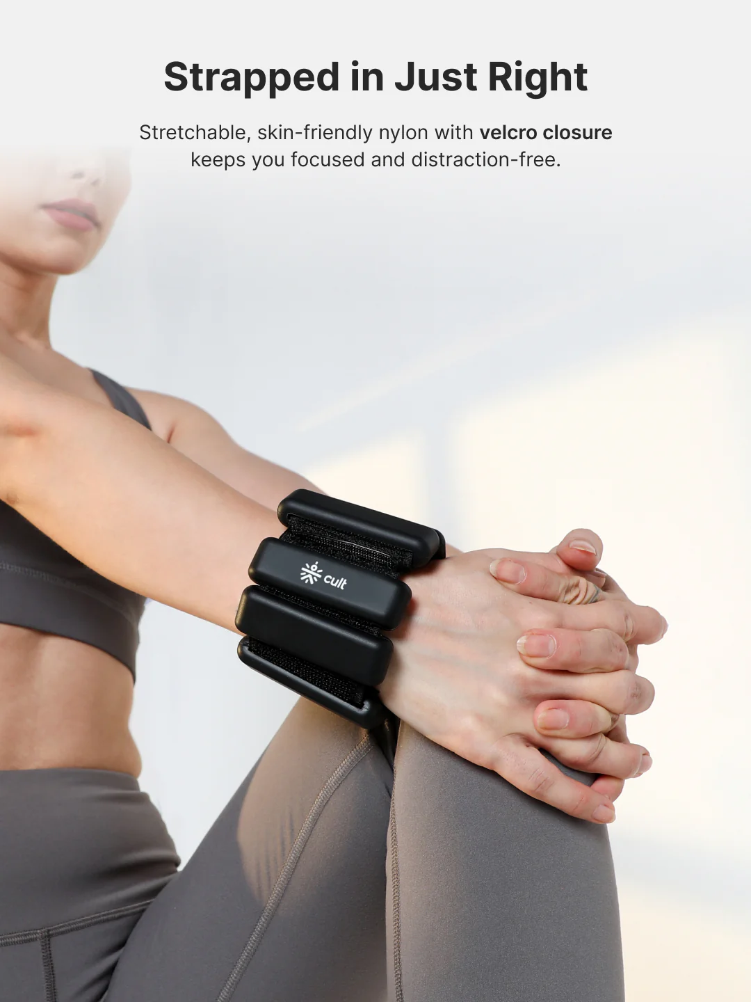 Adjustable Ankle and Wrist Weights (450 g X 2) pair with Removable 60 g Slots Blue  Customizable Weights for Running, Walking, Yoga & Workouts - Image 4