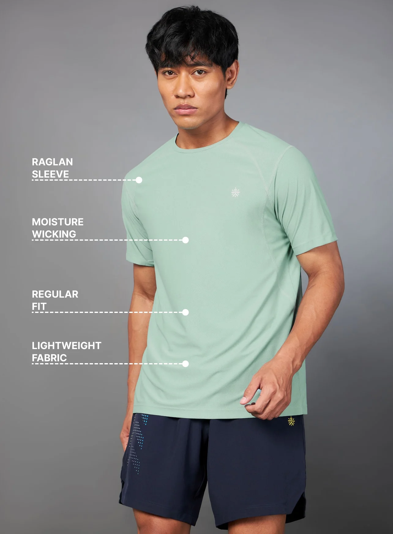 All Day Active Green Training Tee - Image 4