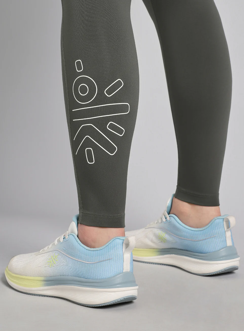 Grey All Day Active Solid Tights - Image 5