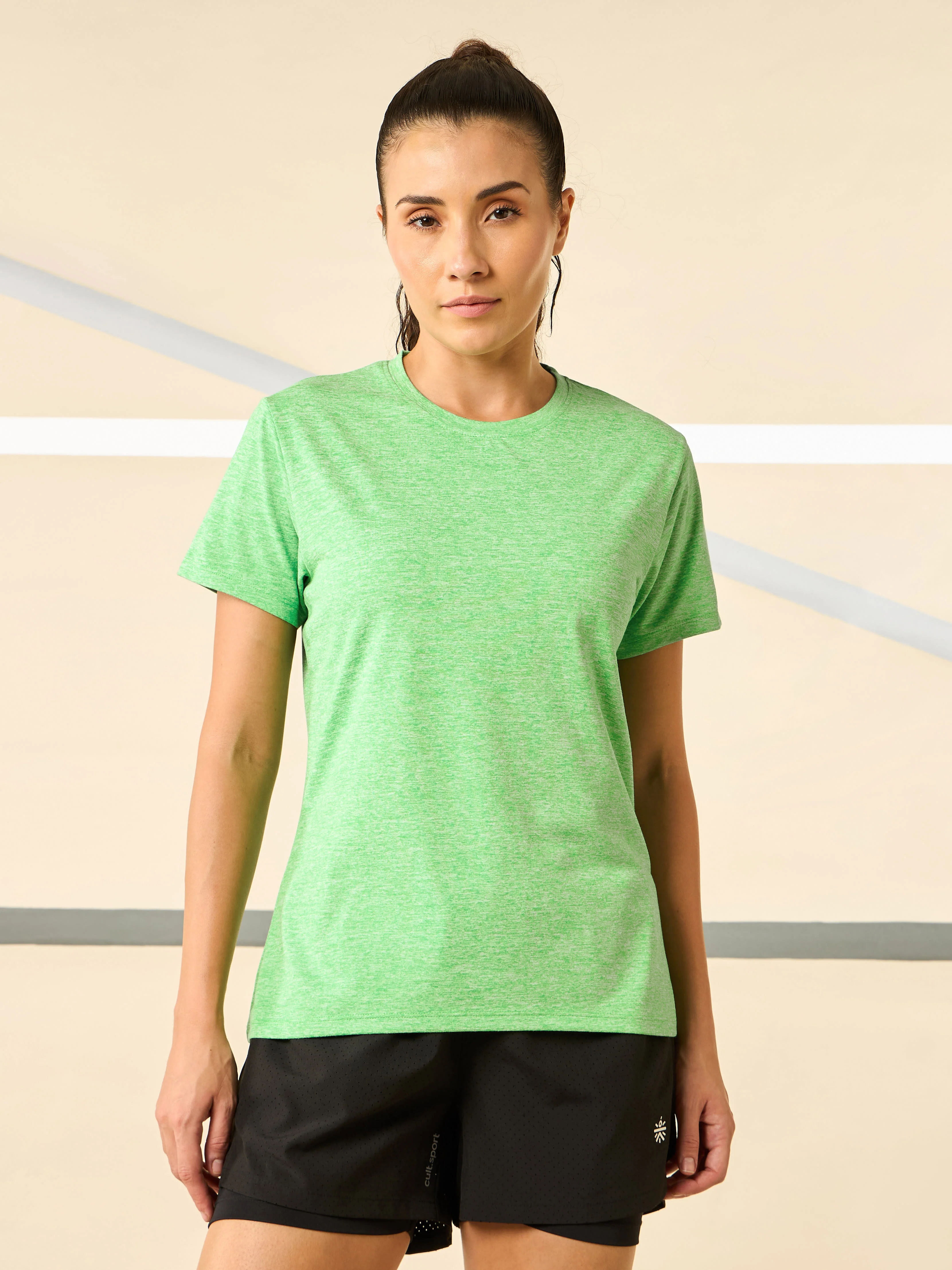 Women's All Day Workout Green Comfortech T-shirt - Image 4