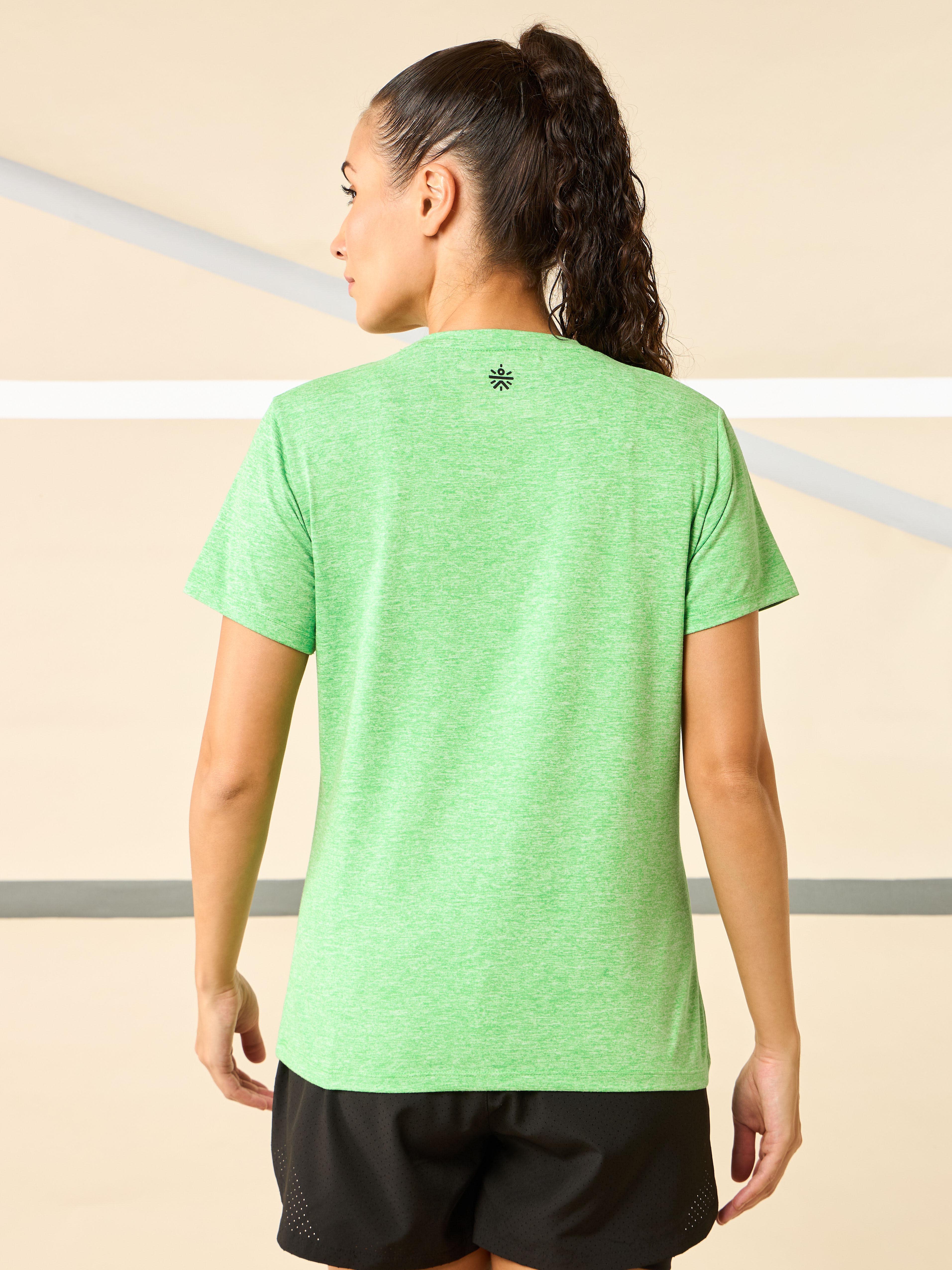 Women's All Day Workout Green Comfortech T-shirt - Image 6