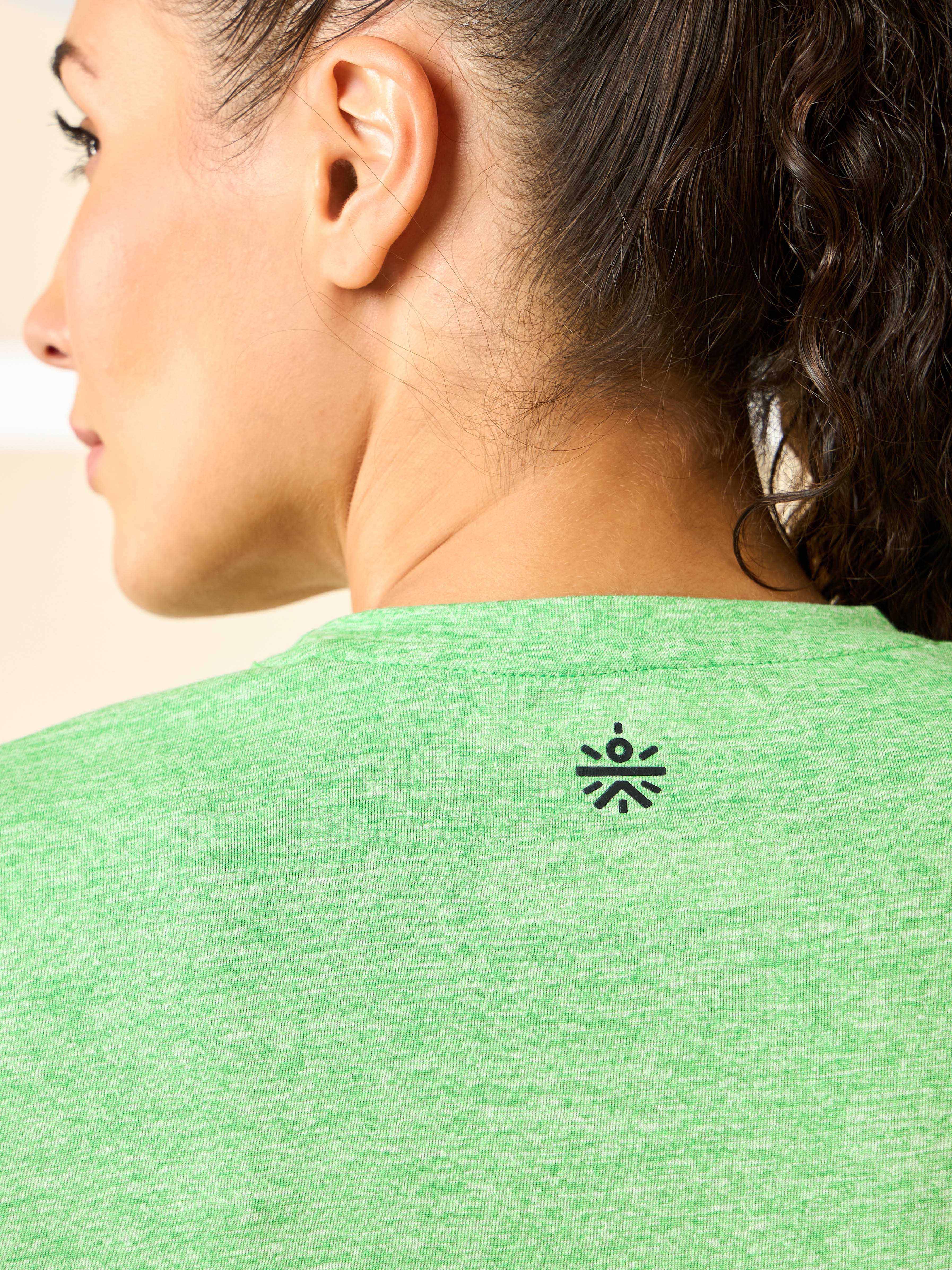 Women's All Day Workout Green Comfortech T-shirt - Image 7