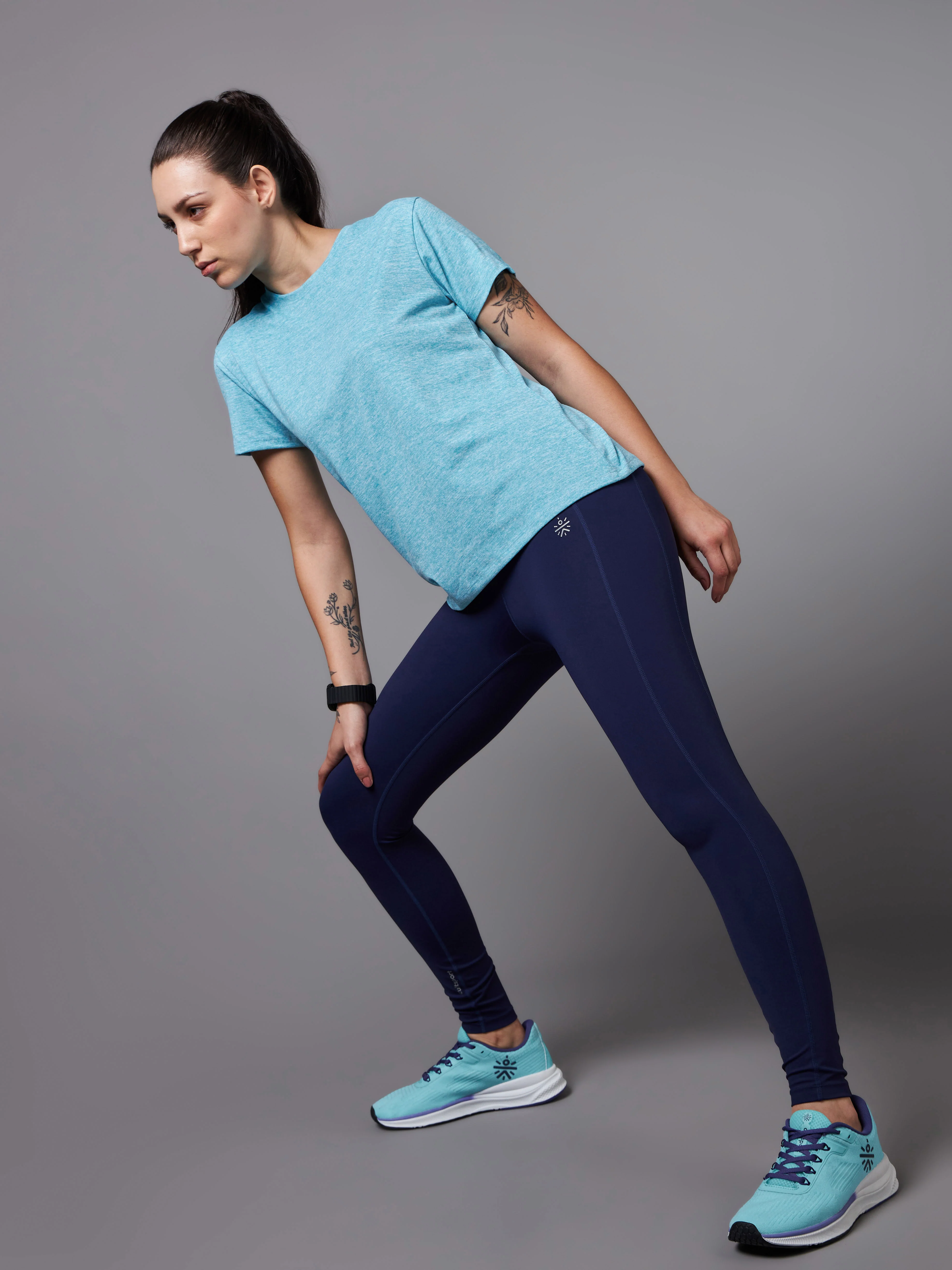 Women's All Day Workout Blue Comfortech T-shirt - Image 3
