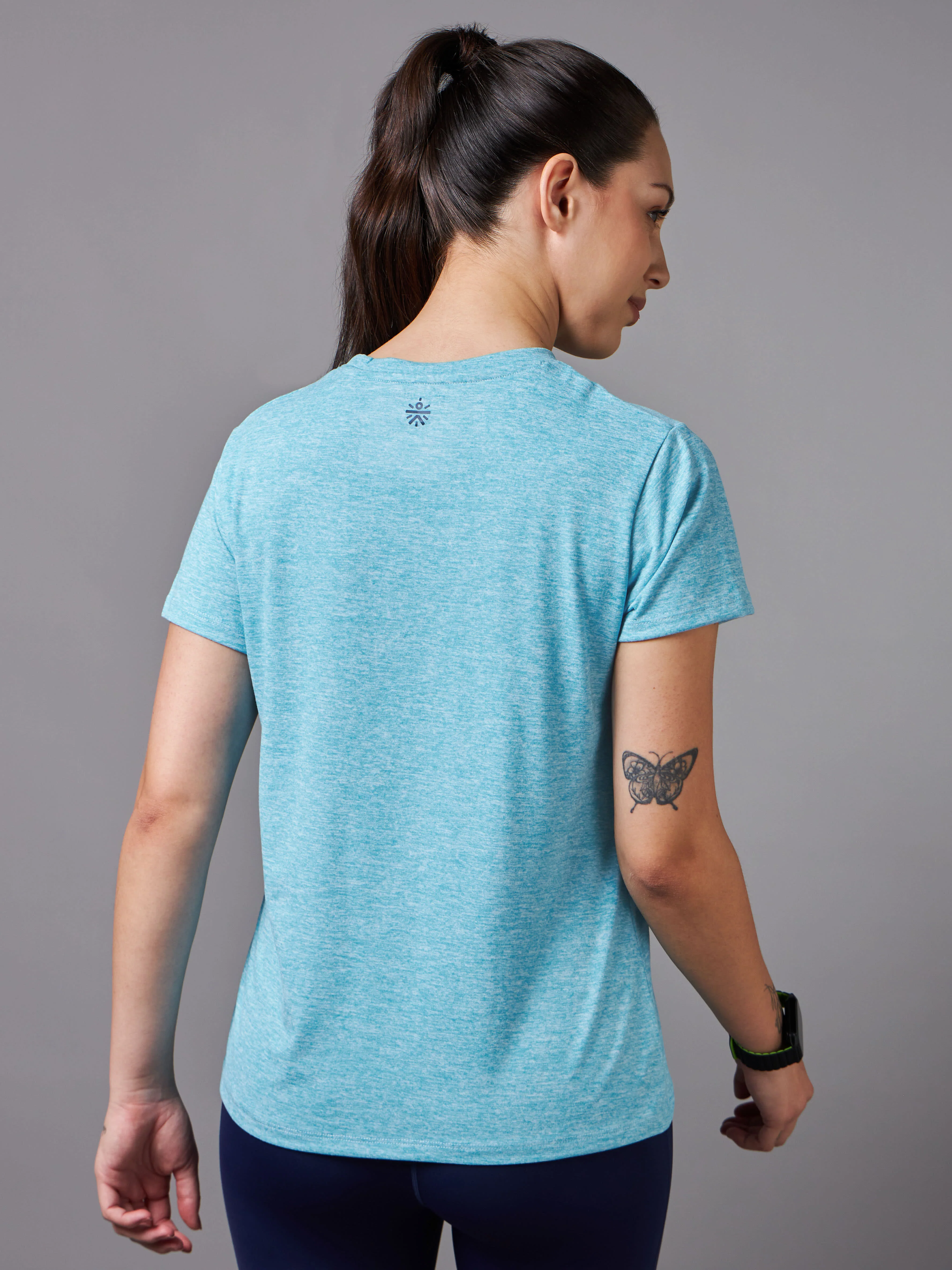 Women's All Day Workout Blue Comfortech T-shirt - Image 6