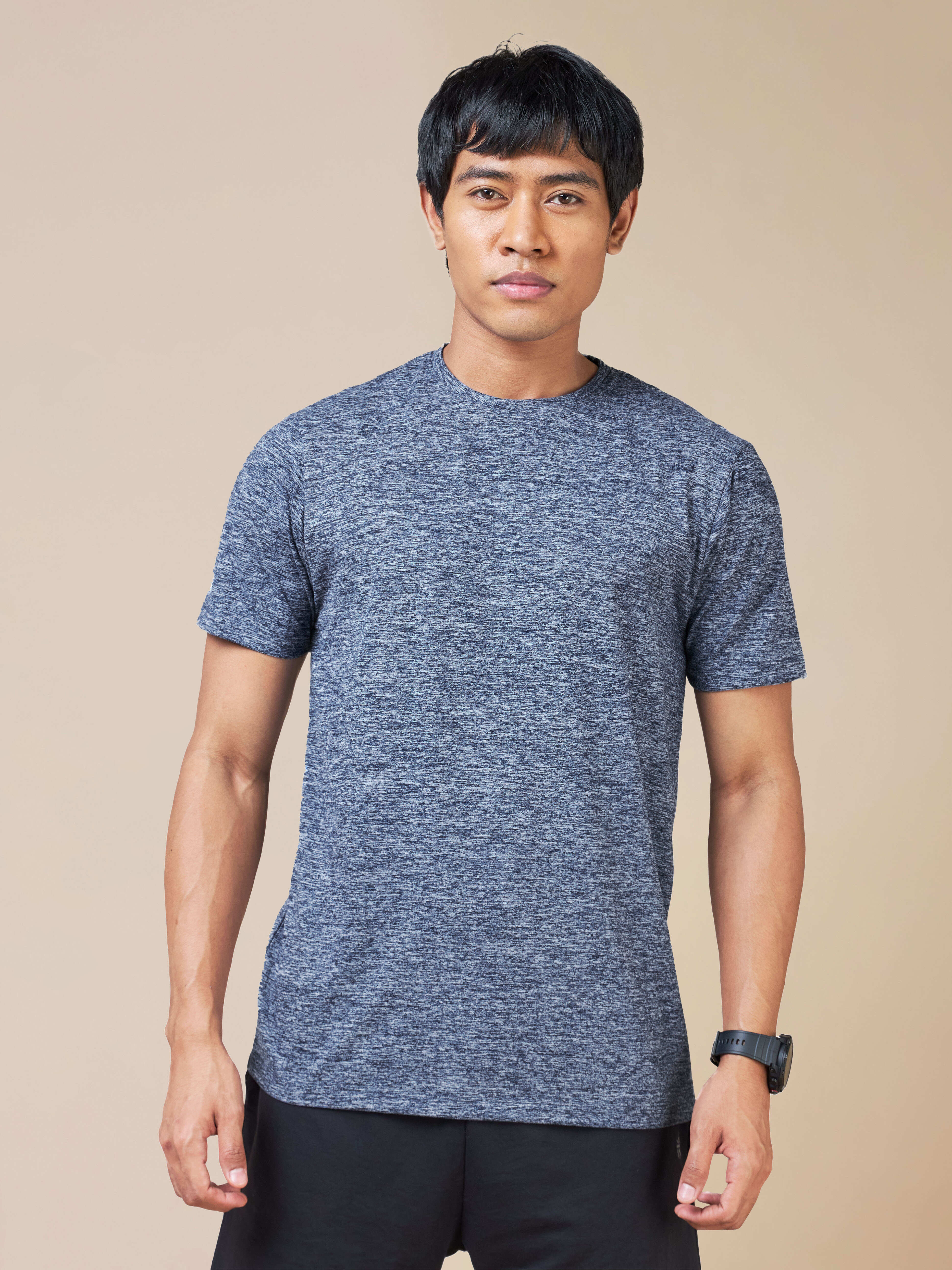 Men's All Day Workout Navy Comfortech T-shirt - Image 4