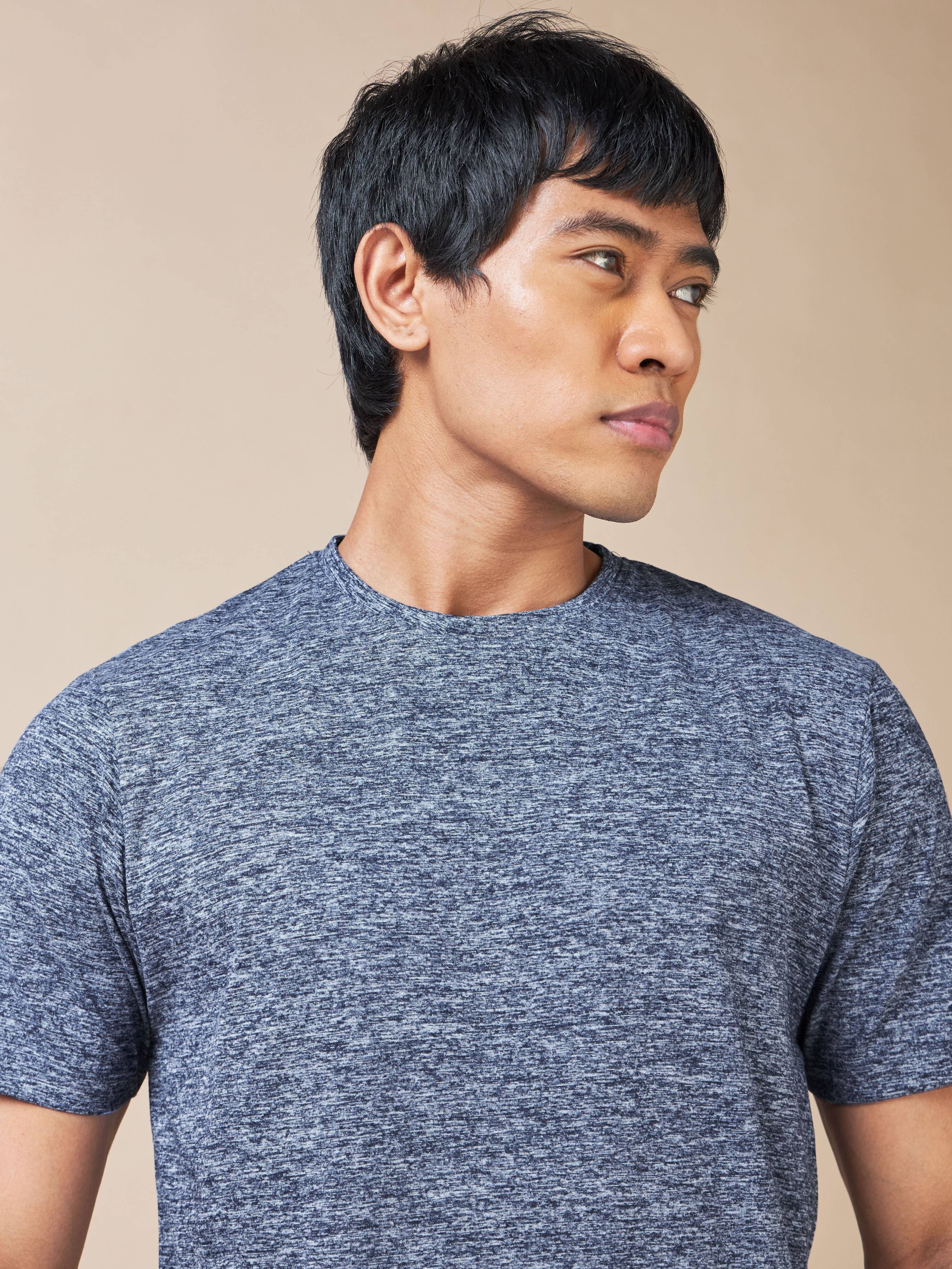 Men's All Day Workout Navy Comfortech T-shirt - Image 7