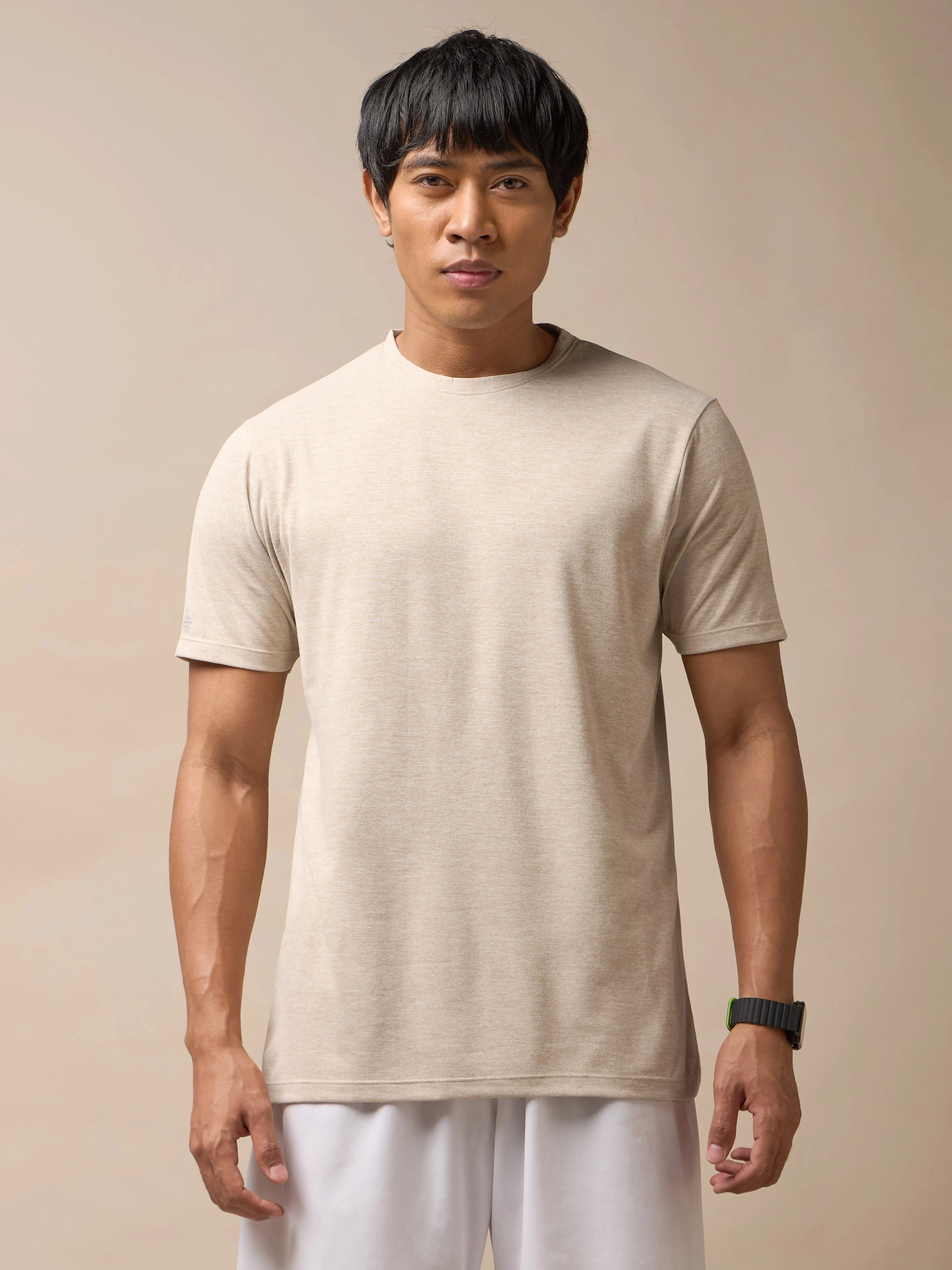 Men's All Day Workout Beige Comfortech T-shirt - Image 3