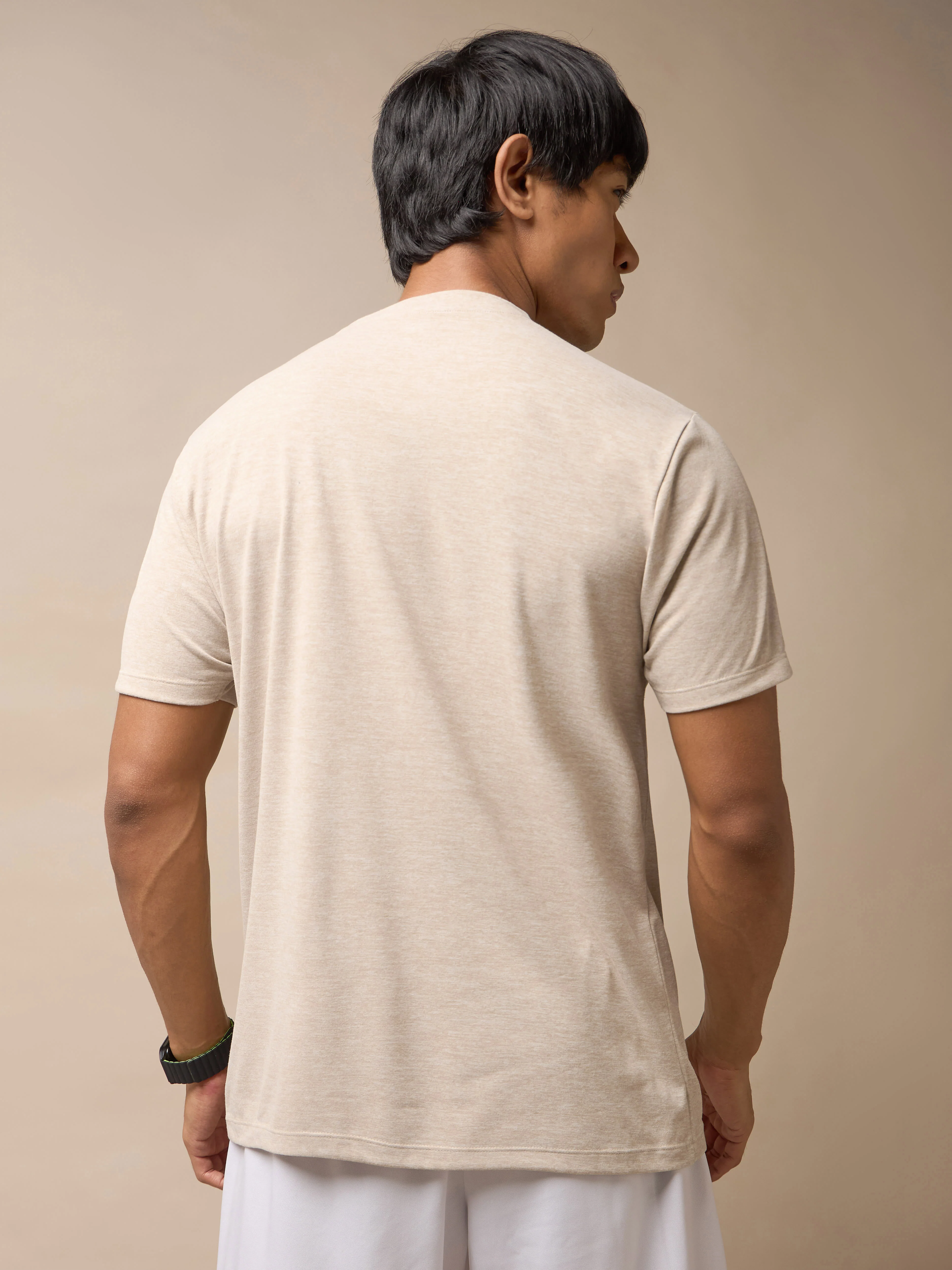 Men's All Day Workout Beige Comfortech T-shirt - Image 5