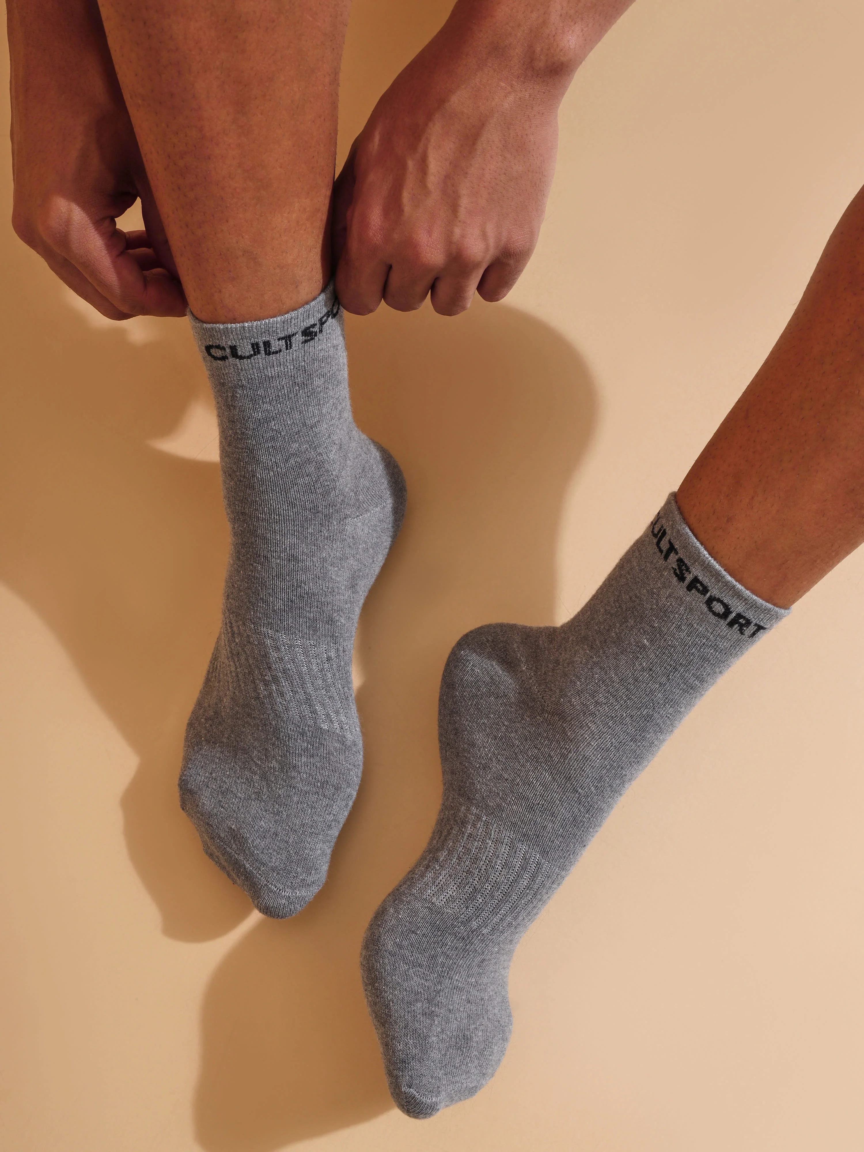 Sports Ankle Lengt Pack of 3 Black,Grey & Navy Men's Socks - Image 3