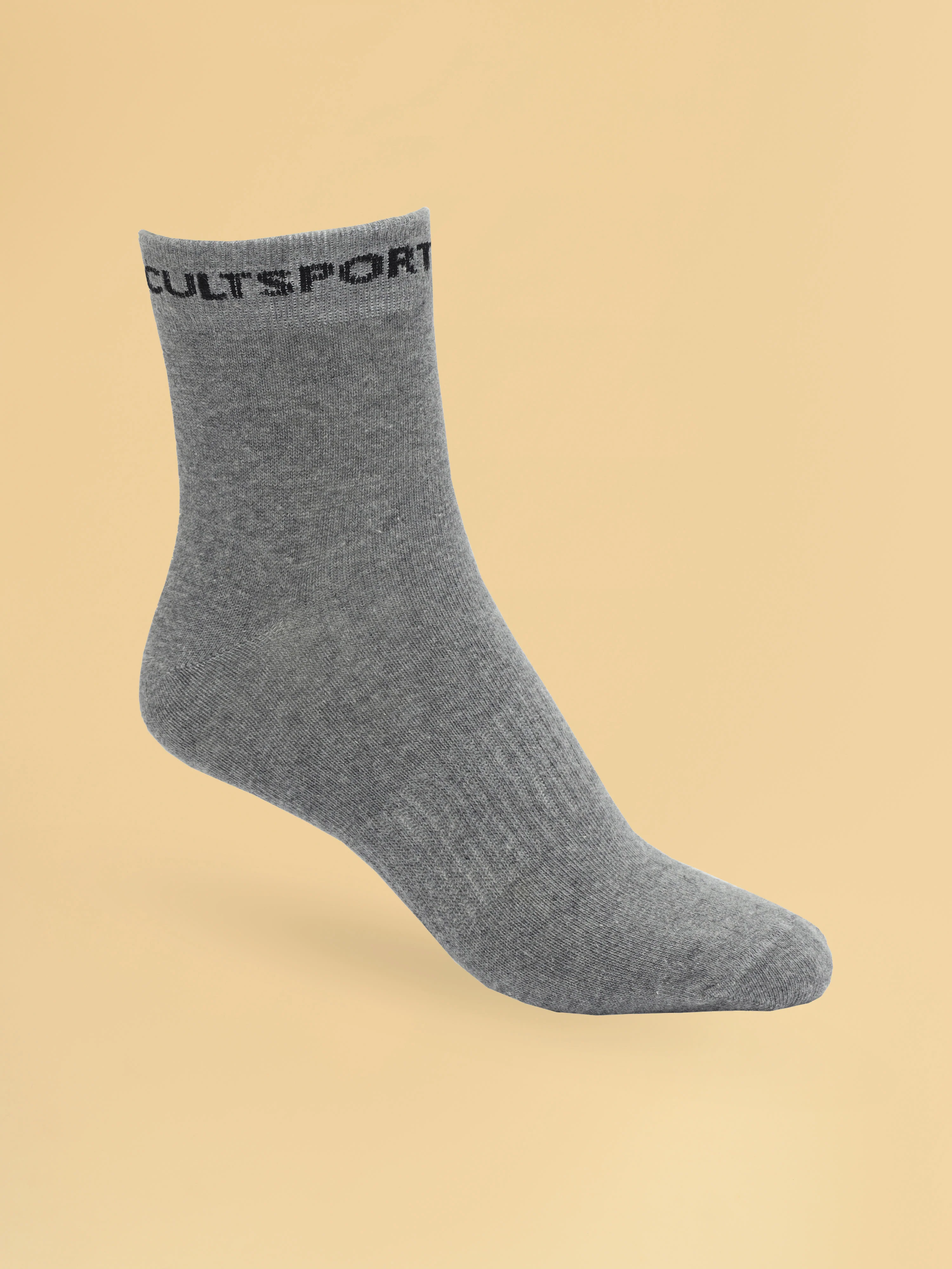 Sports Ankle Lengt Pack of 3 Black,Grey & Navy Men's Socks - Image 4