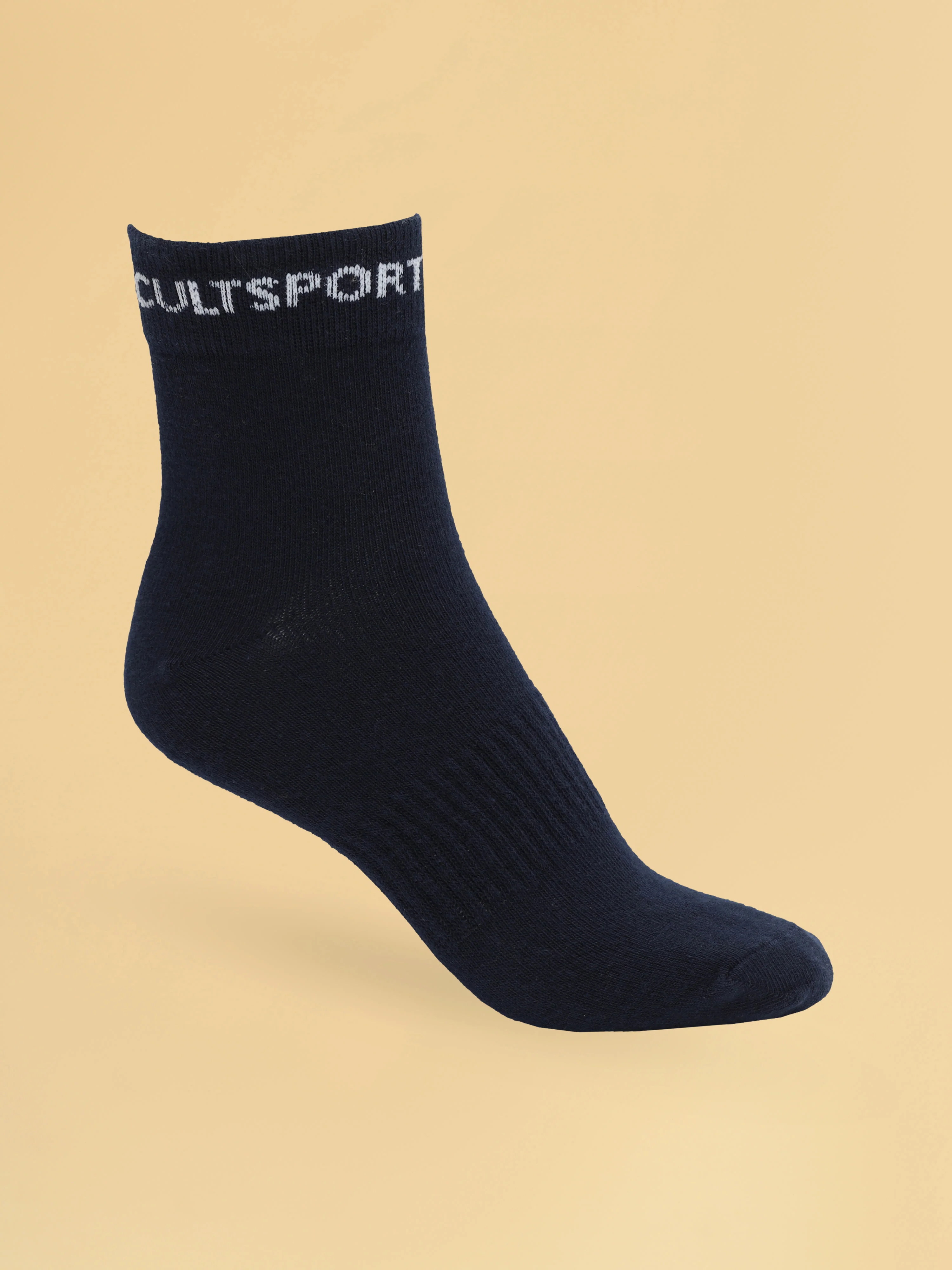 Sports Ankle Lengt Pack of 3 Black,Grey & Navy Men's Socks - Image 5