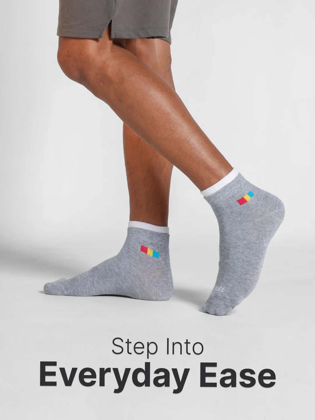 Ankle Length Sports Pack of 3 Multicolour Cotton Blend Men Socks Breathable, Sweat-Absorbent & Comfortable - Image 2