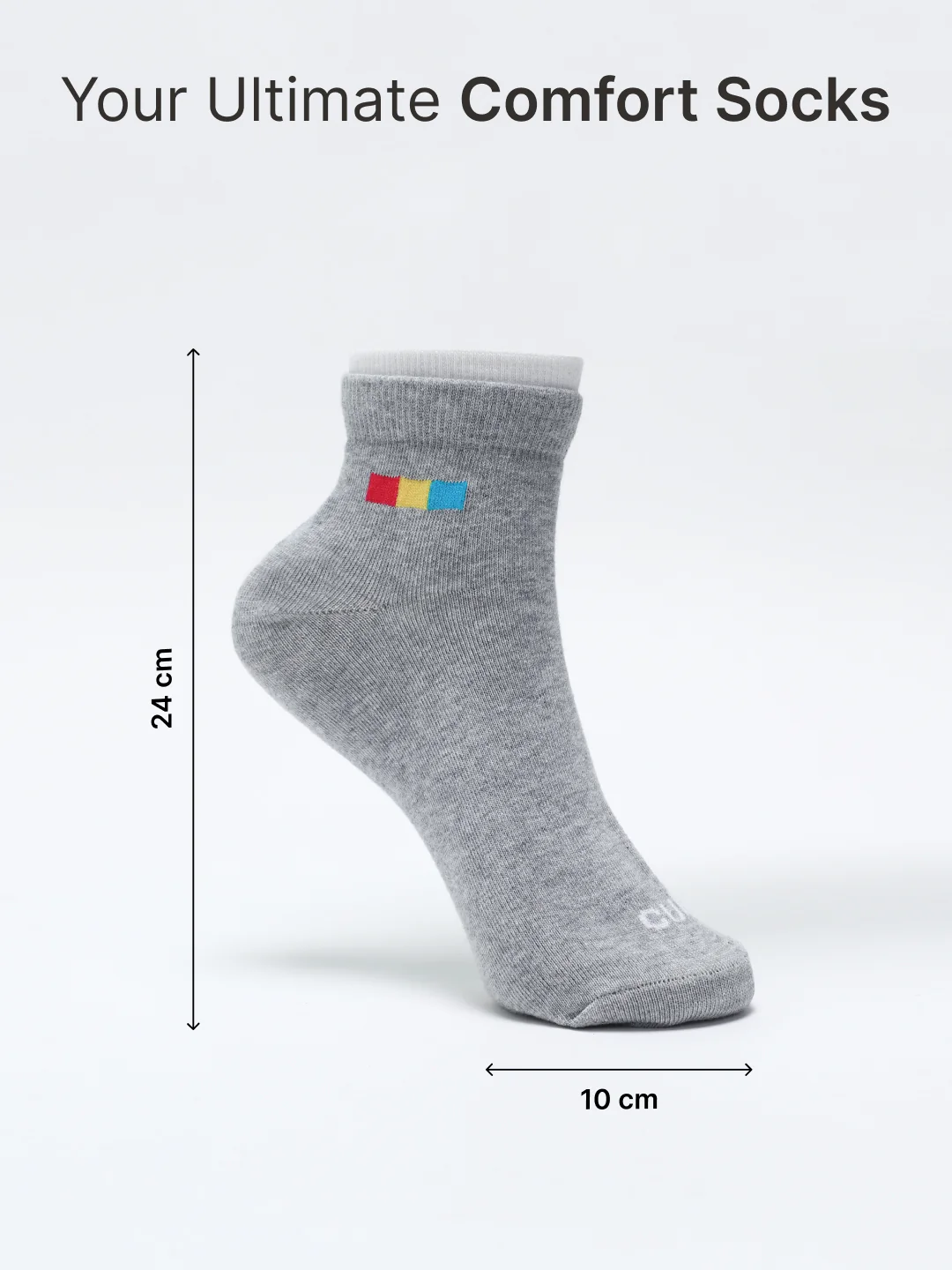 Ankle Length Sports Pack of 3 Multicolour Cotton Blend Men Socks Breathable, Sweat-Absorbent & Comfortable - Image 6