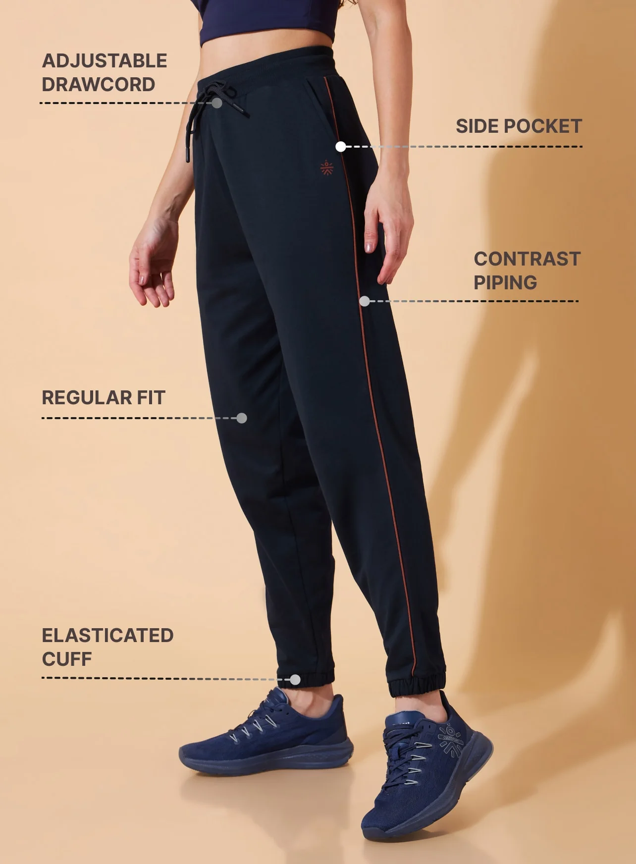 Women Navy Anyday Anywhere Joggers - Image 4