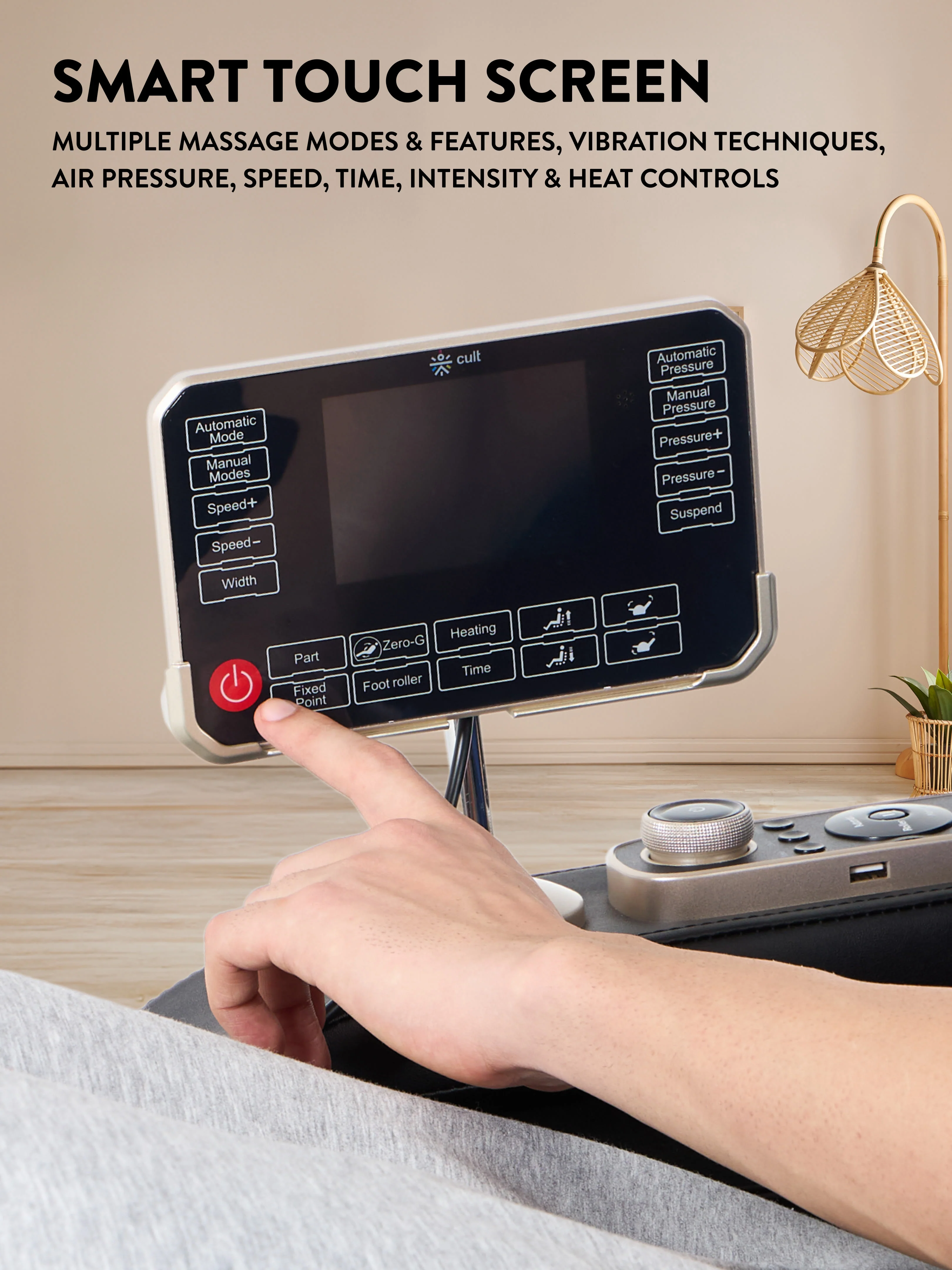 Cult Apex Massage Chair with Zero Gravity, SL Track 2D Massage Technique and Bluetooth AI voice Function For Full Body Massage At Home - Image 9