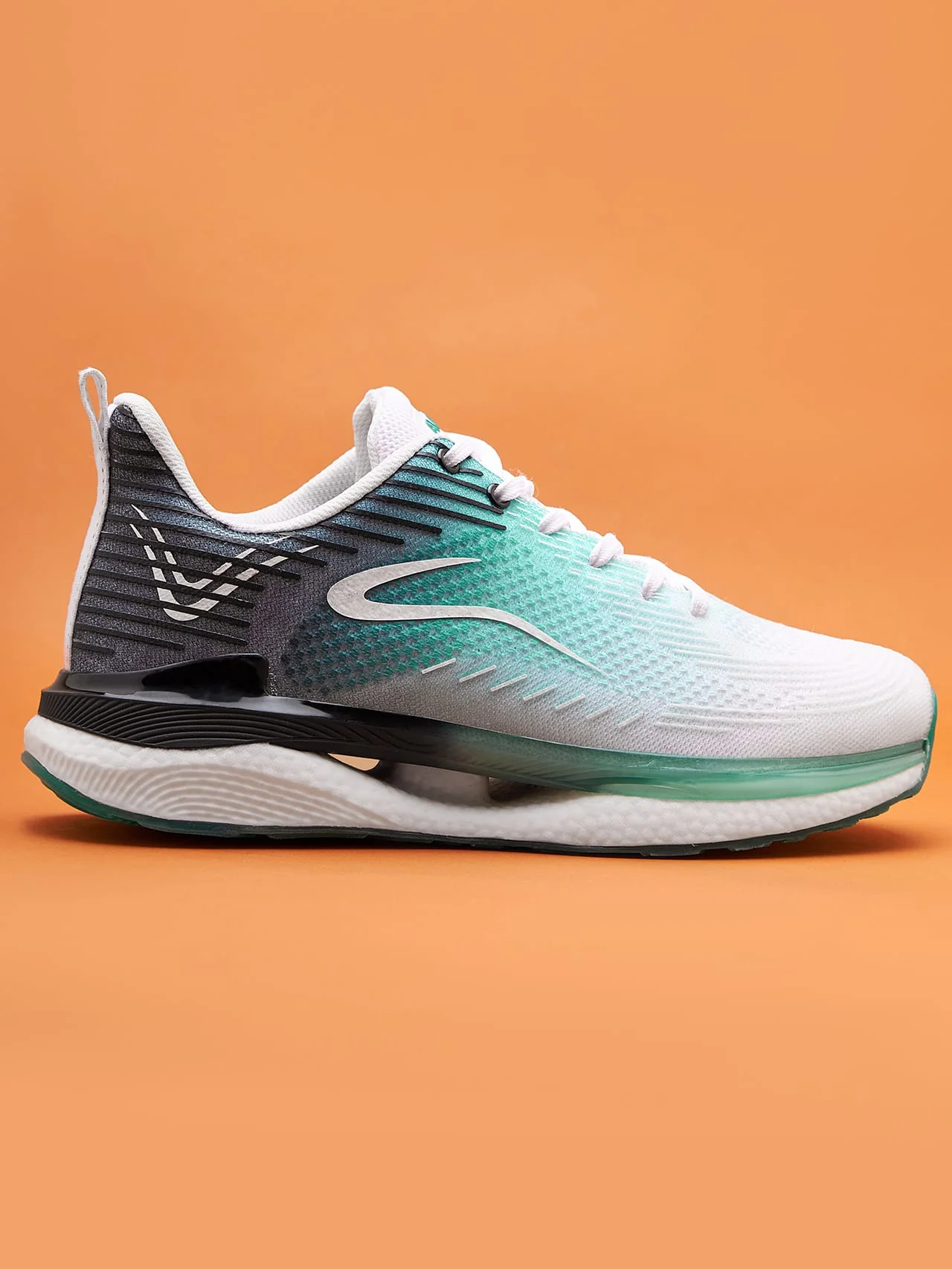 Mens - Shoes - White-Grey-Green - UK 8 - Image 3