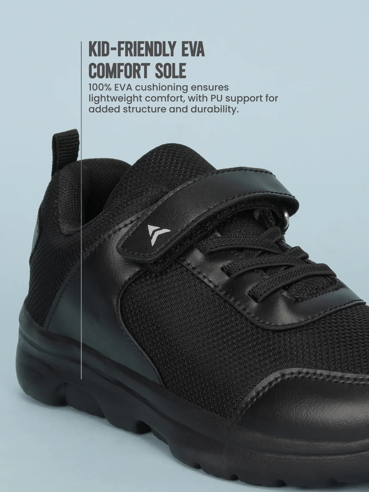 Avant Kid's Unisex PlayDash School Shoes - Black - Image 4