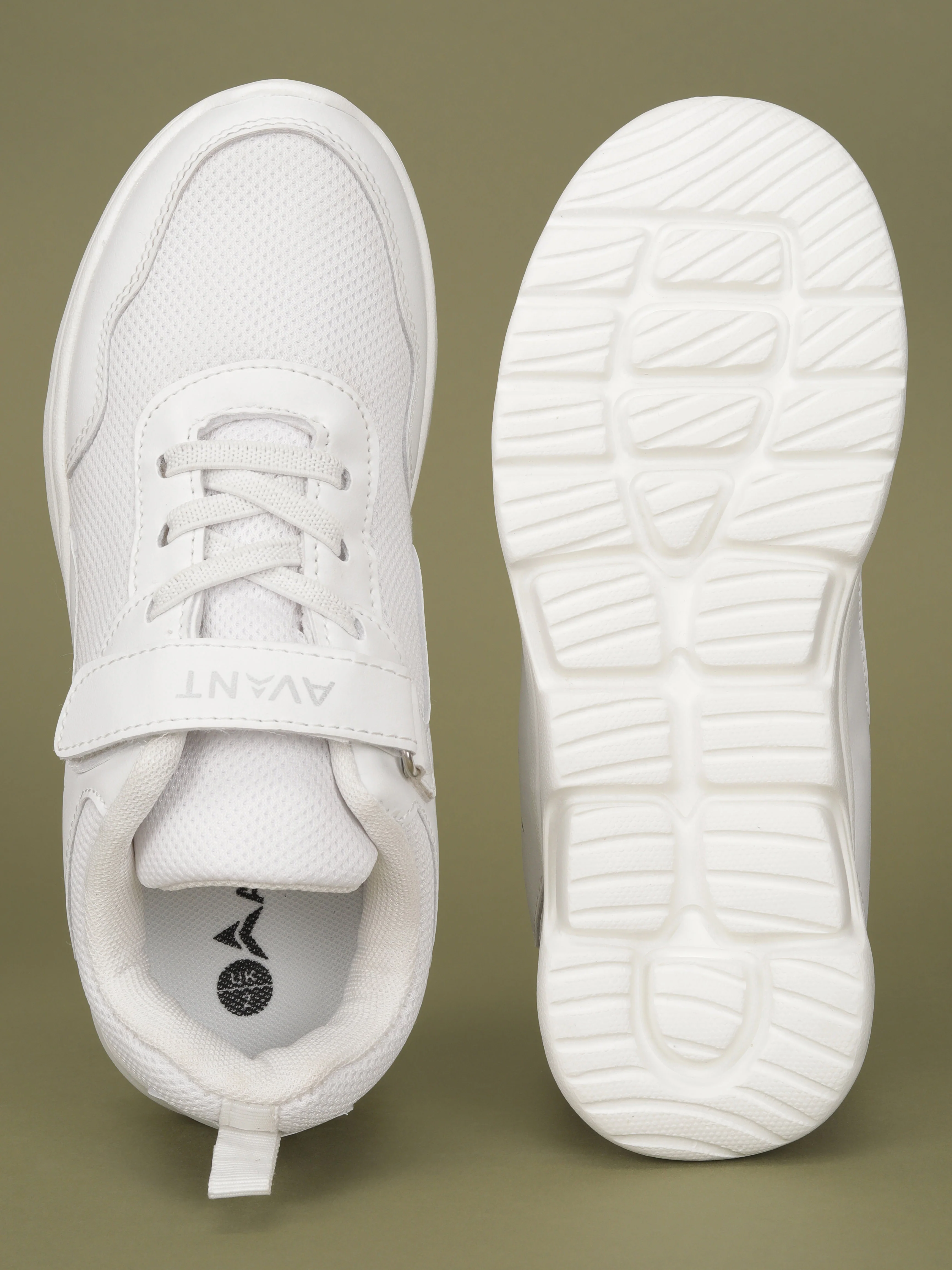 Avant Kid's Unisex ZoomPlay School Shoes - White - Image 6