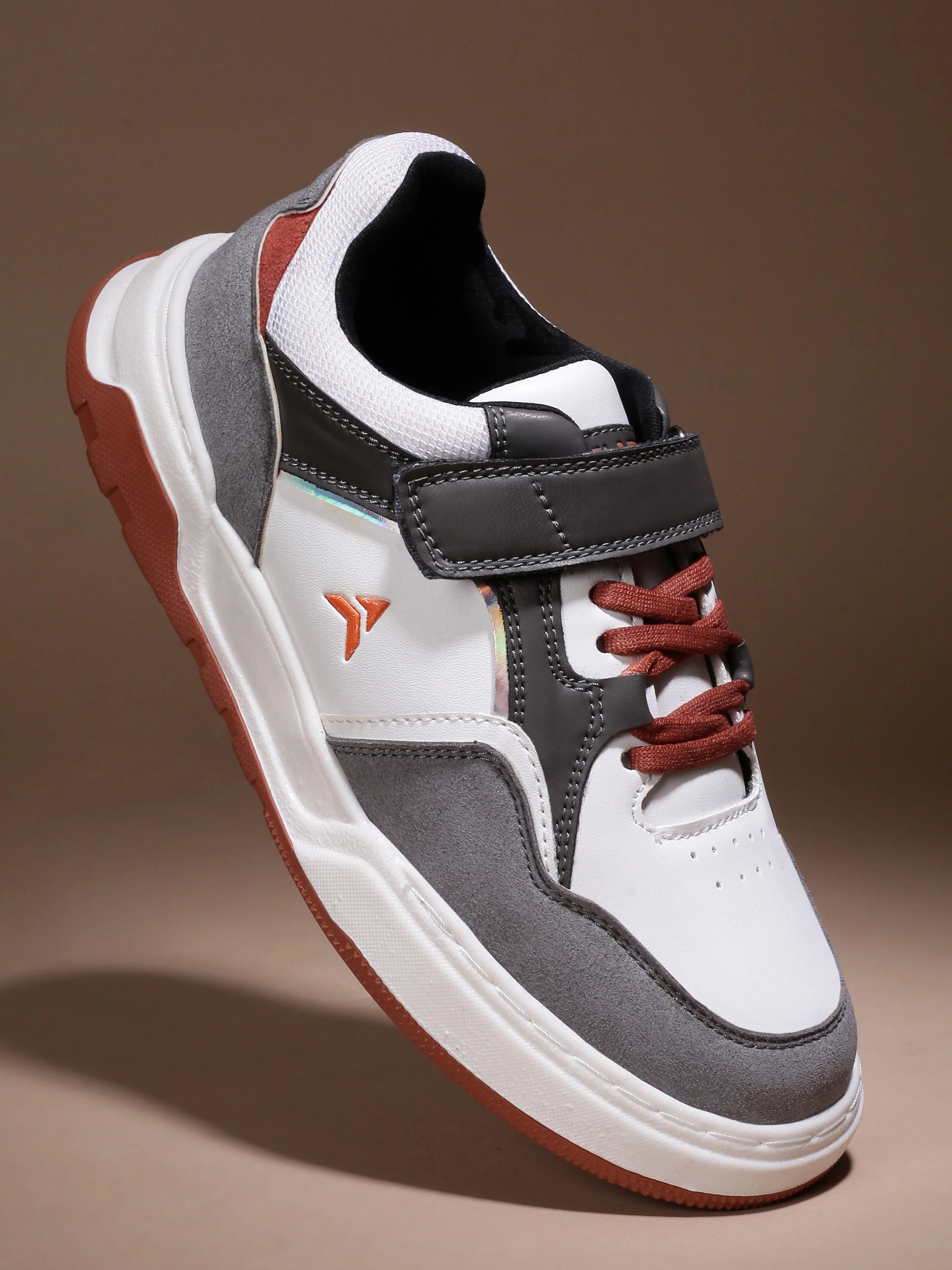 Avant Kids Jetster Sneakers - Grey/Orange - Image 2