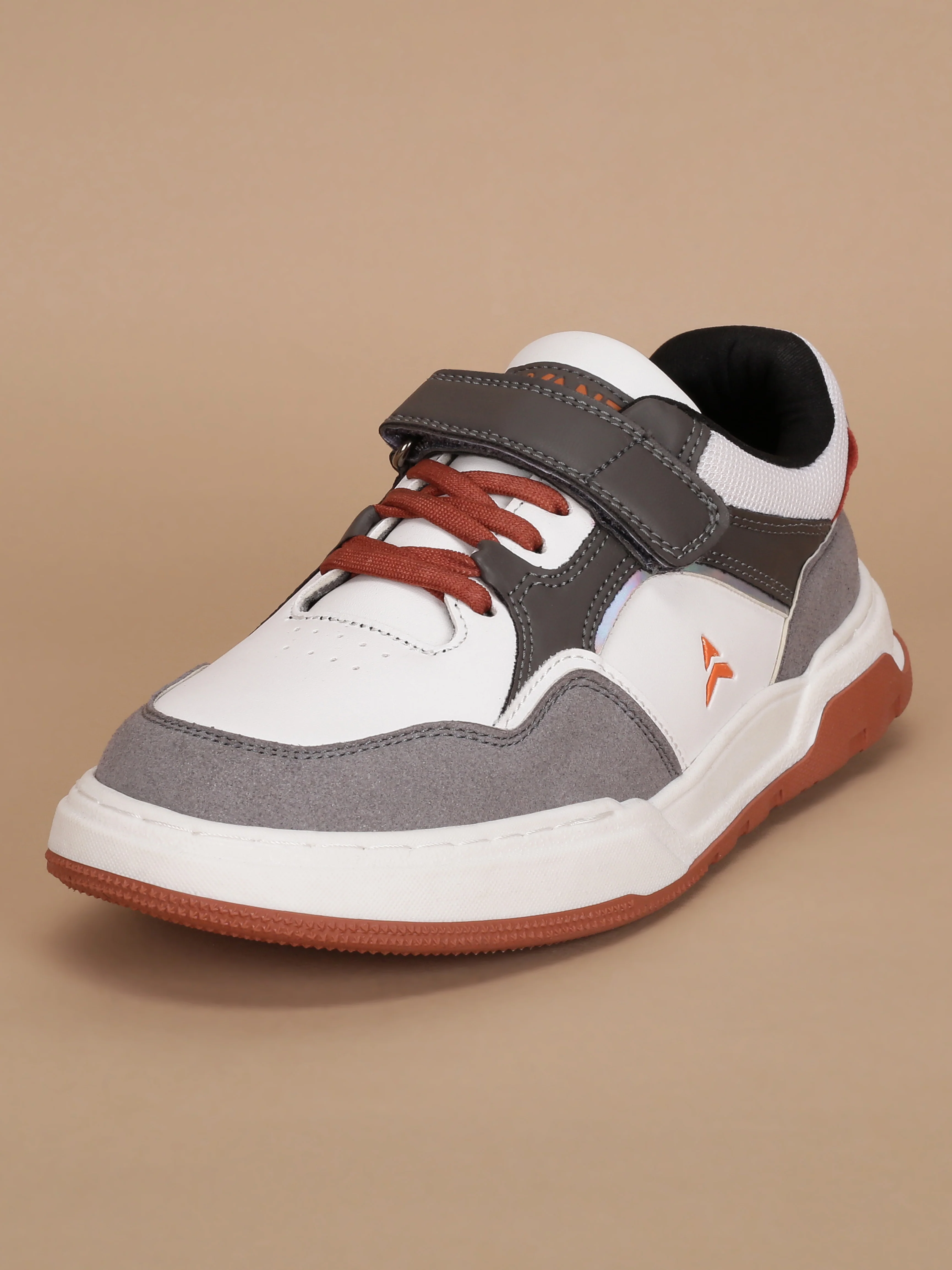 Avant Kids Jetster Sneakers - Grey/Orange - Image 3