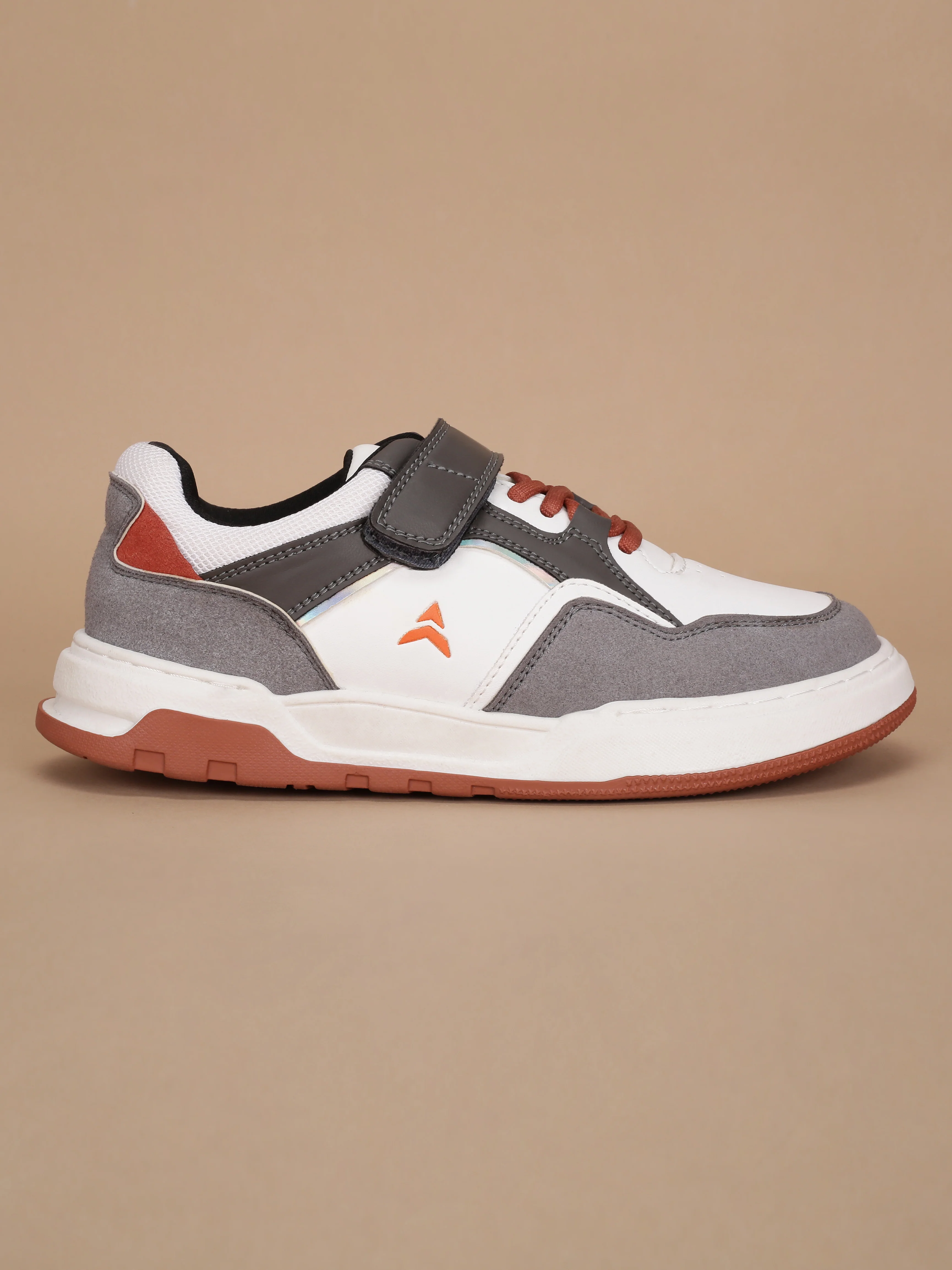 Avant Kids Jetster Sneakers - Grey/Orange - Image 4