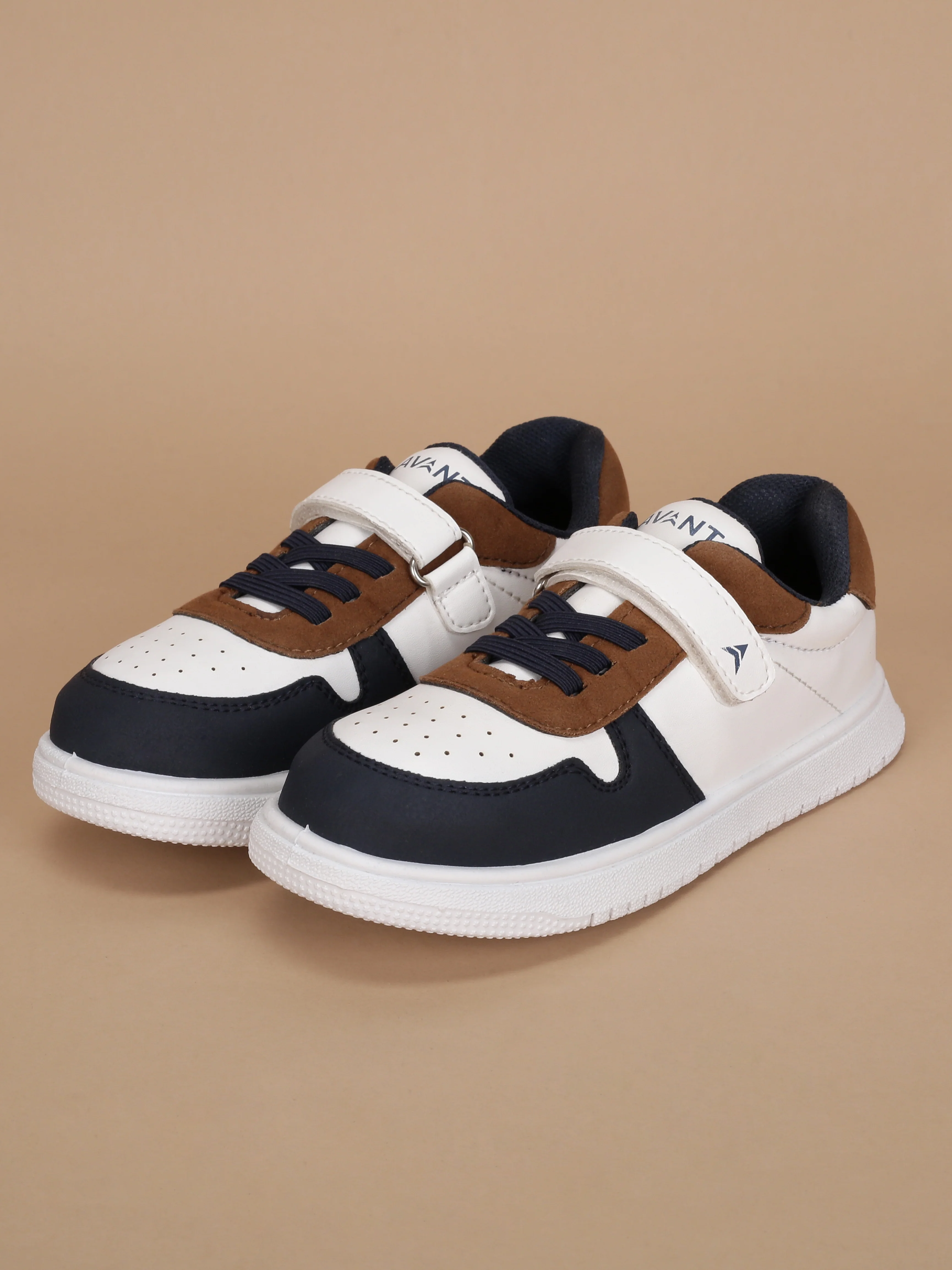 Avant Kids MiniVogue Sneakers - Tan/Navy - Image 10