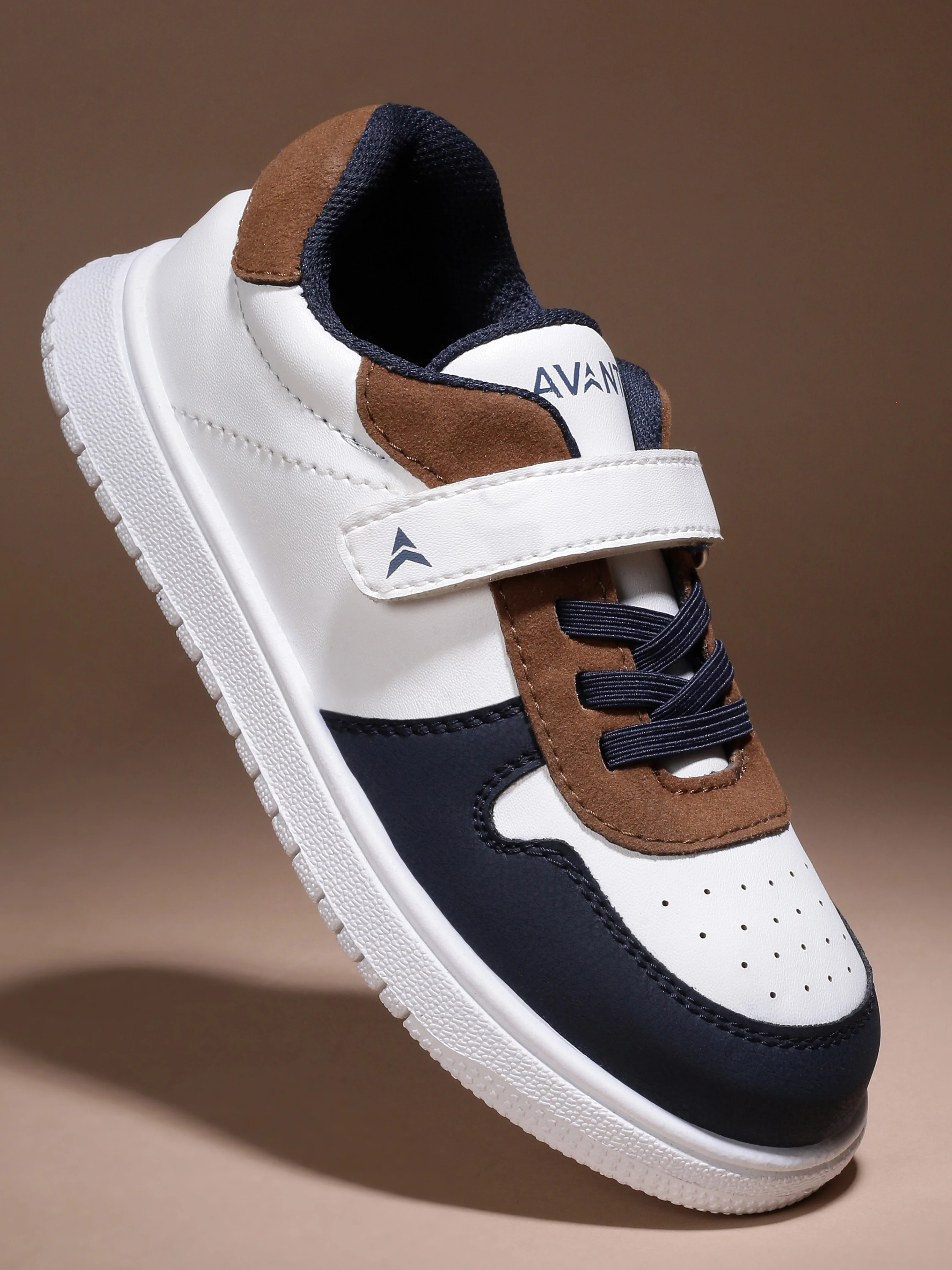 Avant Kids MiniVogue Sneakers - Tan/Navy - Image 2