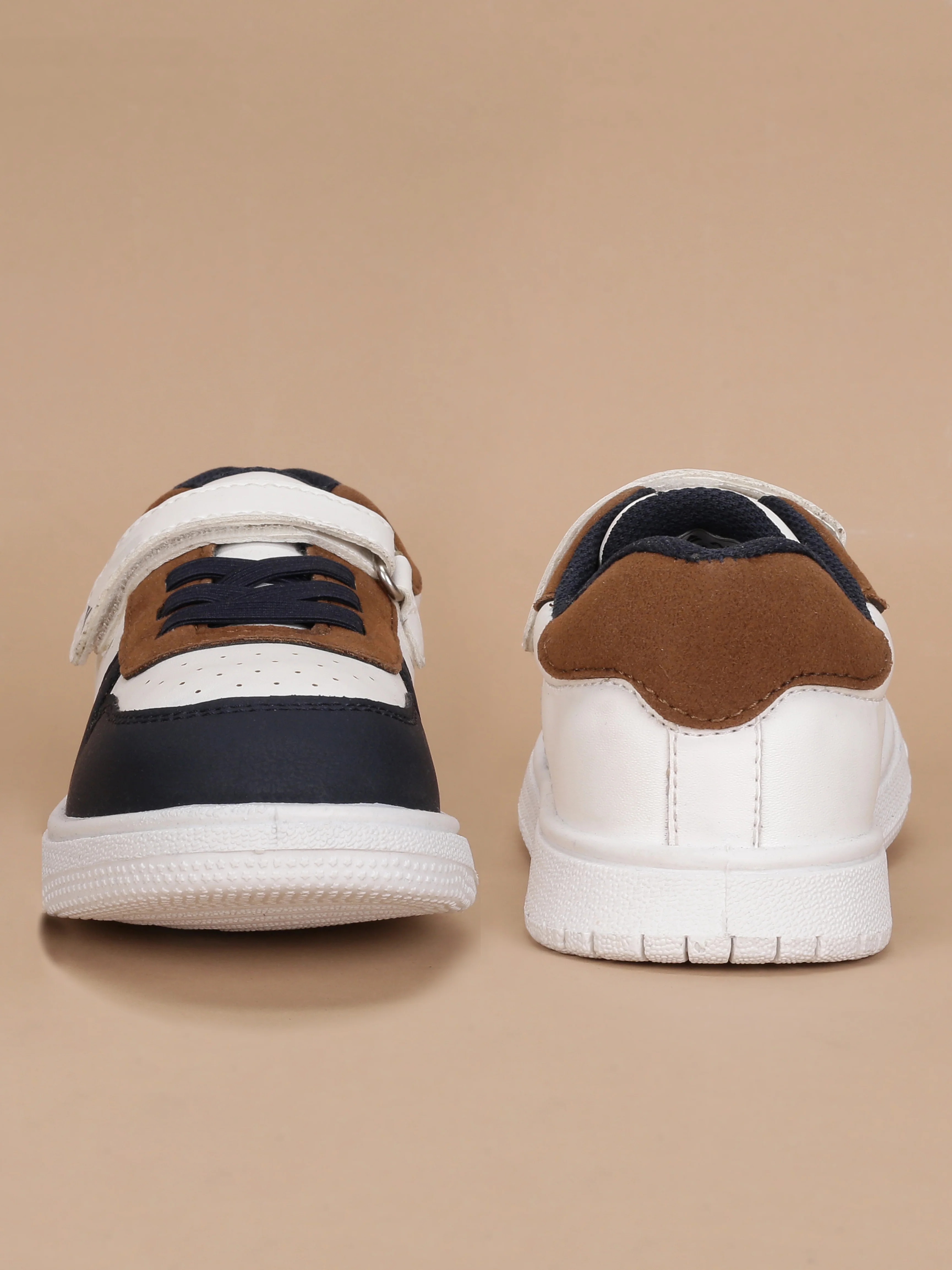 Avant Kids MiniVogue Sneakers - Tan/Navy - Image 6