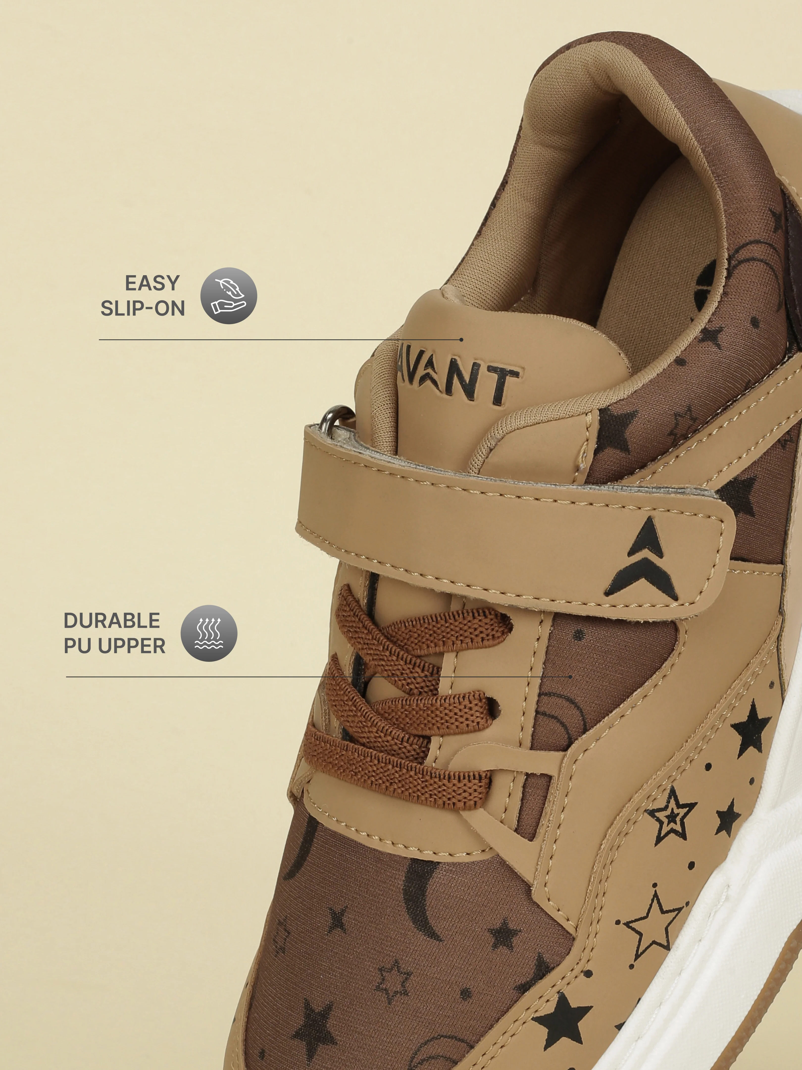 Avant Kids' StarChase Sneakers - Beige - Image 4