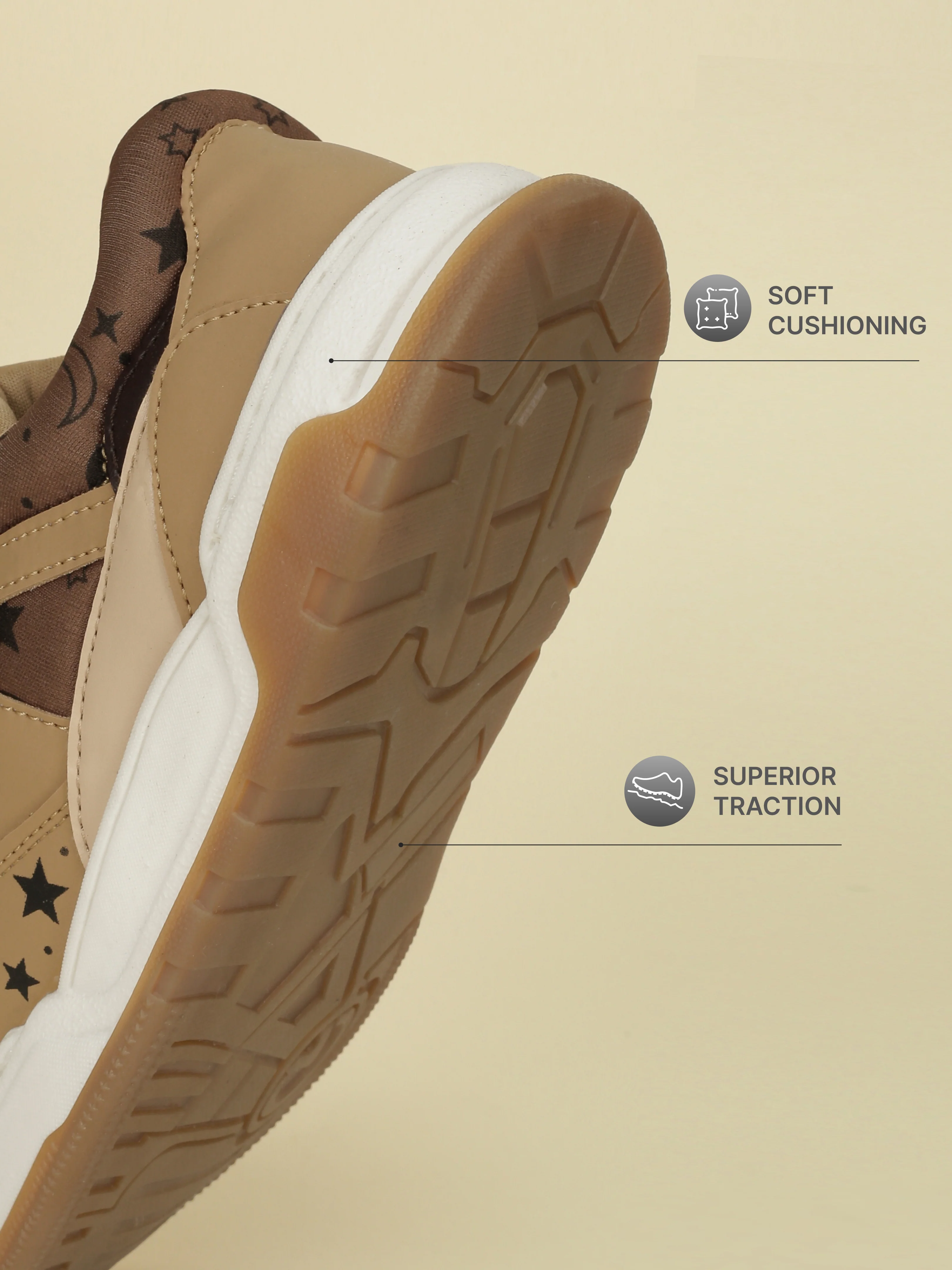 Avant Kids' StarChase Sneakers - Beige - Image 5