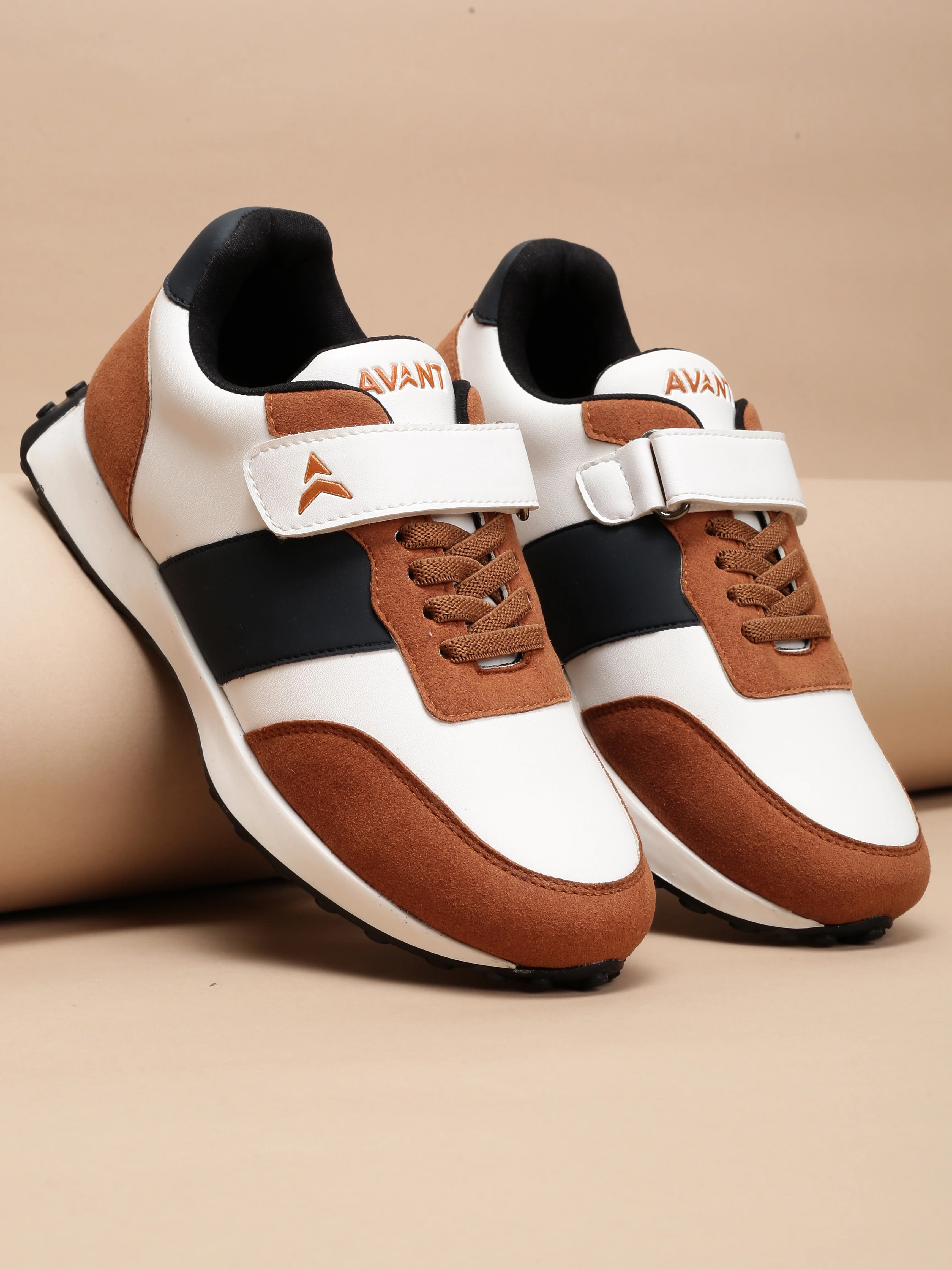 Avant Kids' TrailPals Sneakers - Tan/Navy - Image 2