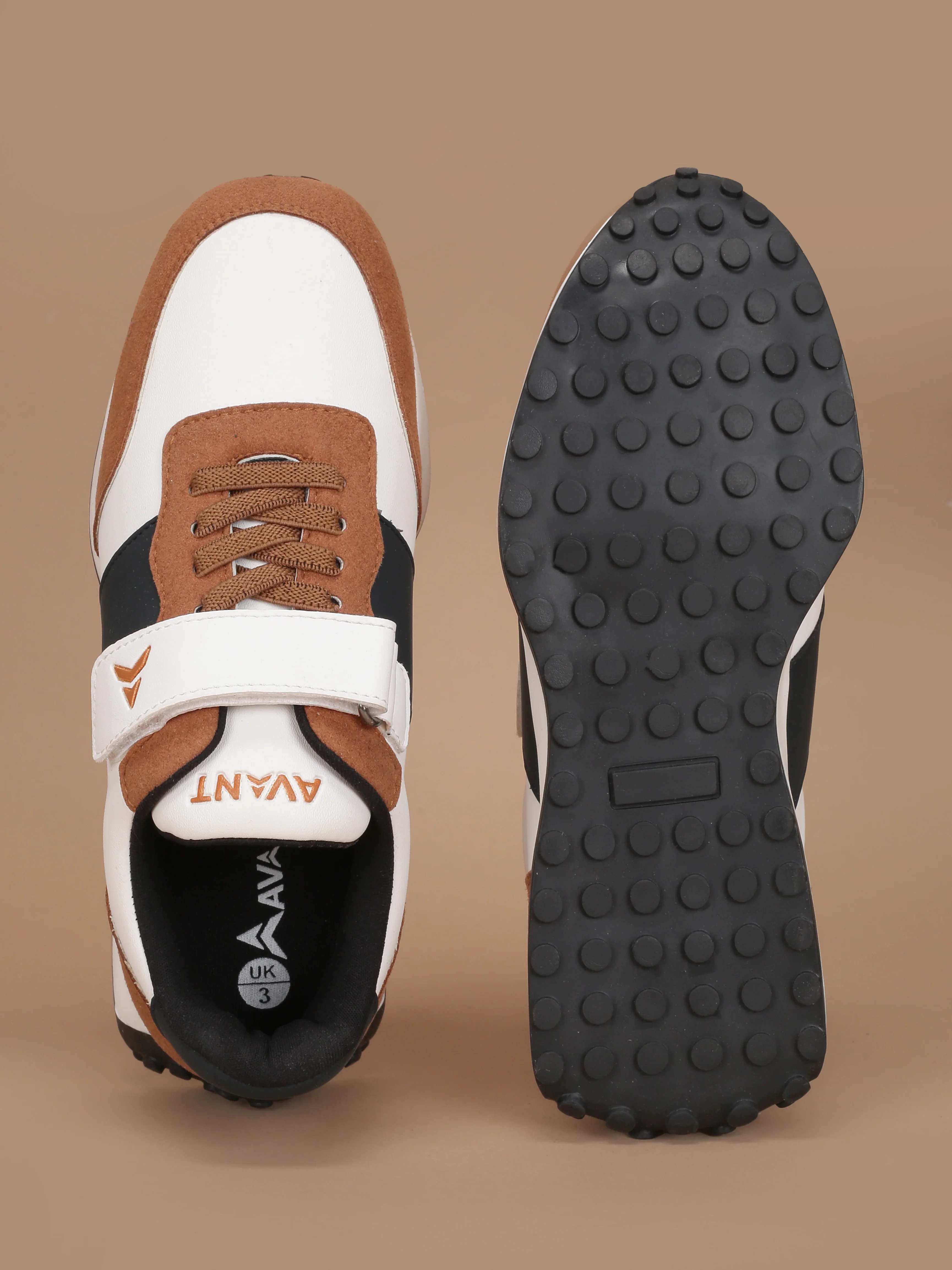 Avant Kids' TrailPals Sneakers - Tan/Navy - Image 5