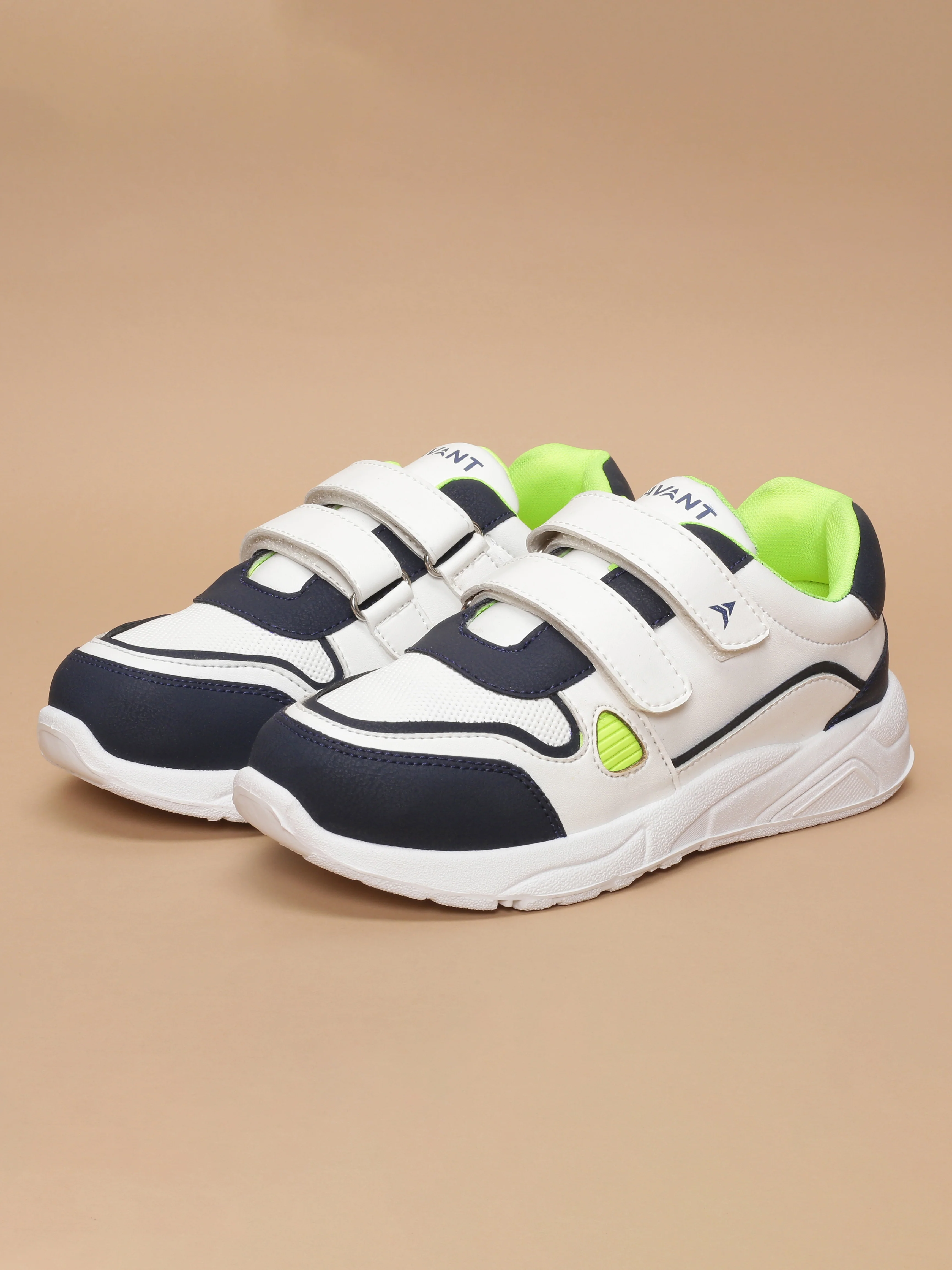 Avant Kids TurboTots Sneaker - White/Navy Blue - Image 11