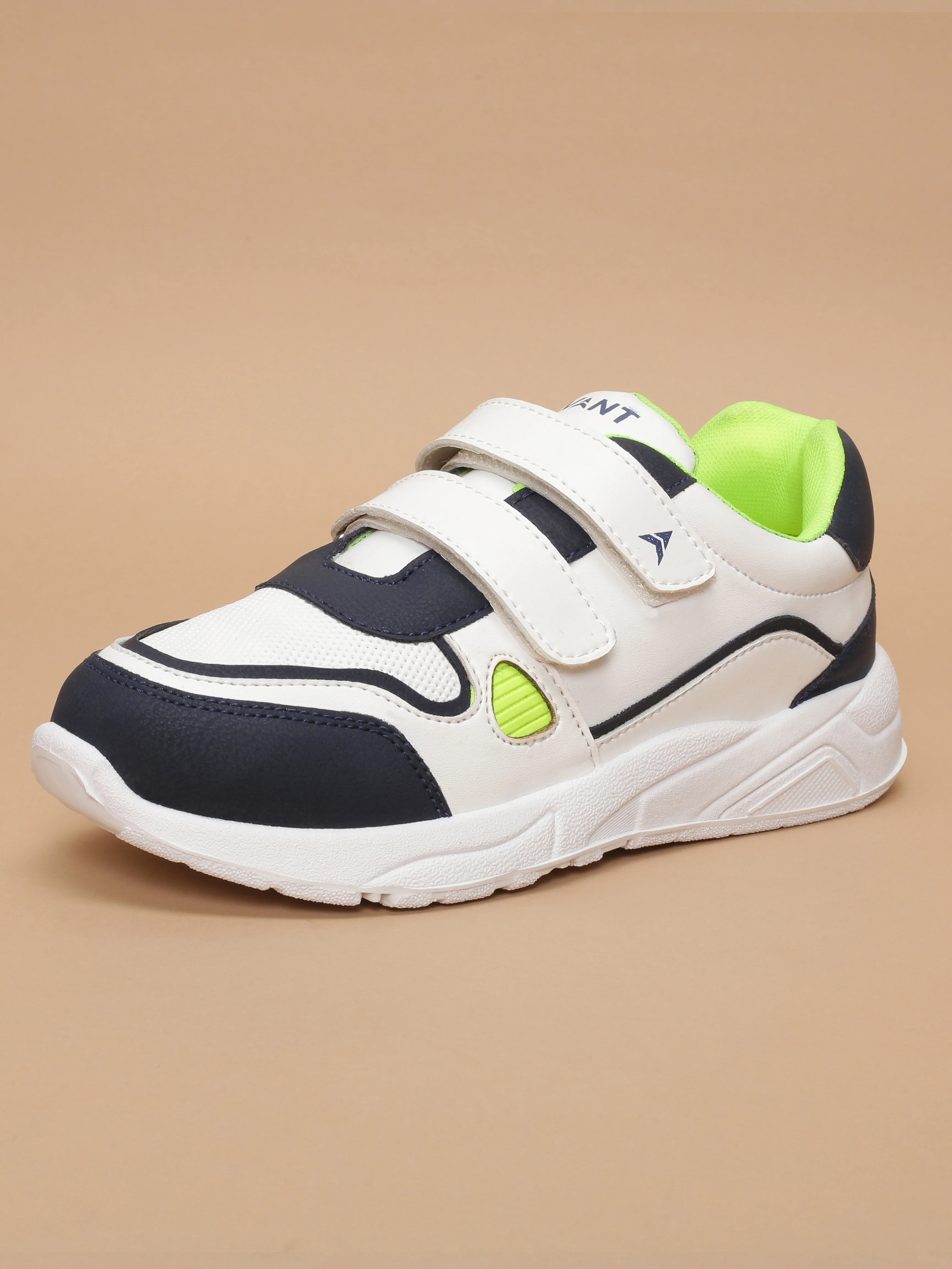 Avant Kids TurboTots Sneaker - White/Navy Blue - Image 3